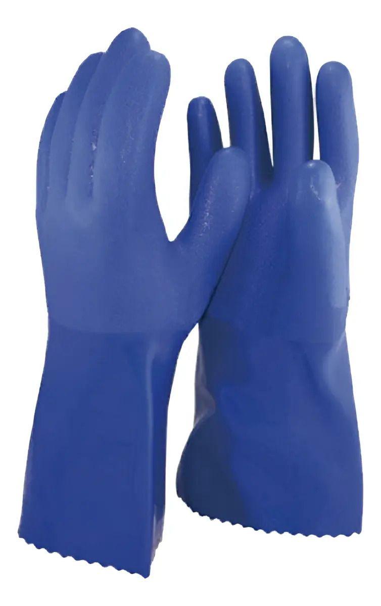 Guante Pvc Anti-grasa Faenas Carnicos Mecanica Pack X12-0