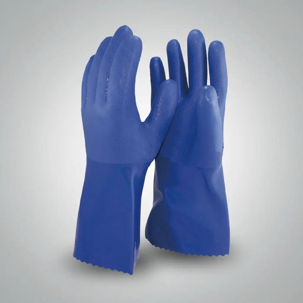 Guante Pvc Anti-grasa Faenas Carnicos Mecanica Pack X12-2