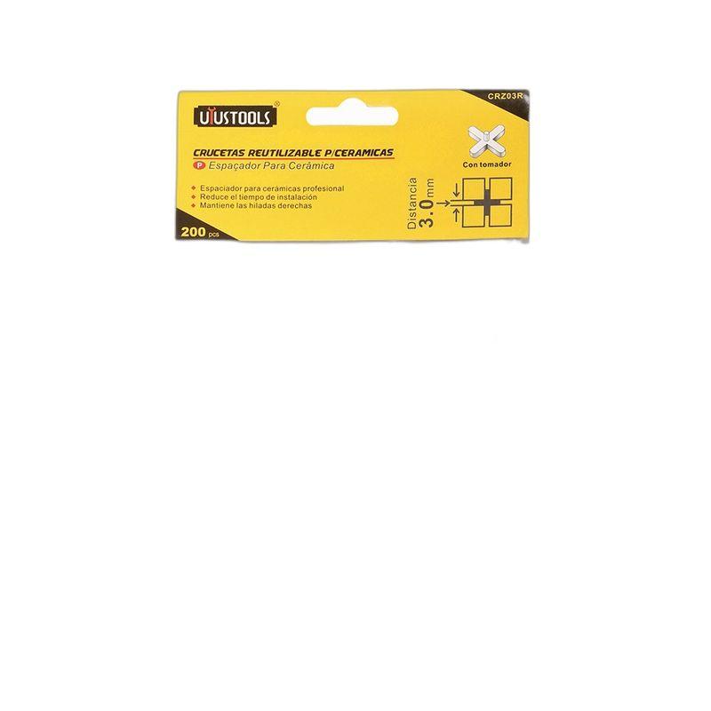 CRUCETA 3MM BOLSA 200UN C/TOMADOR UYUSTOOLS-5