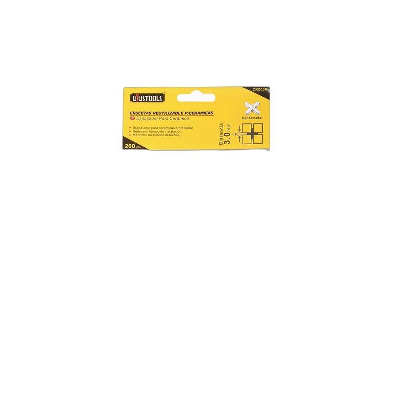 CRUCETA 3MM BOLSA 200UN C/TOMADOR UYUSTOOLS-7
