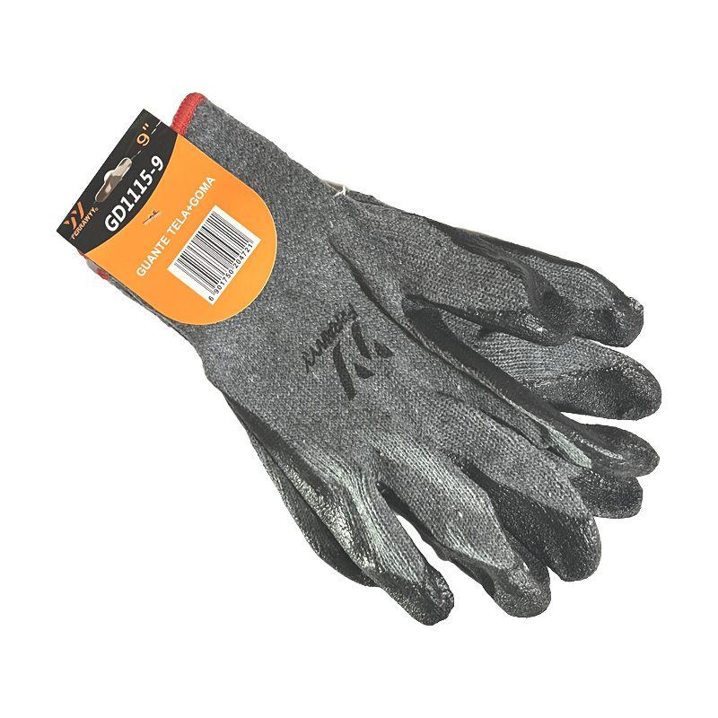 GUANTE TELA/GOMA 9'' GRIS FERRAWYY-0