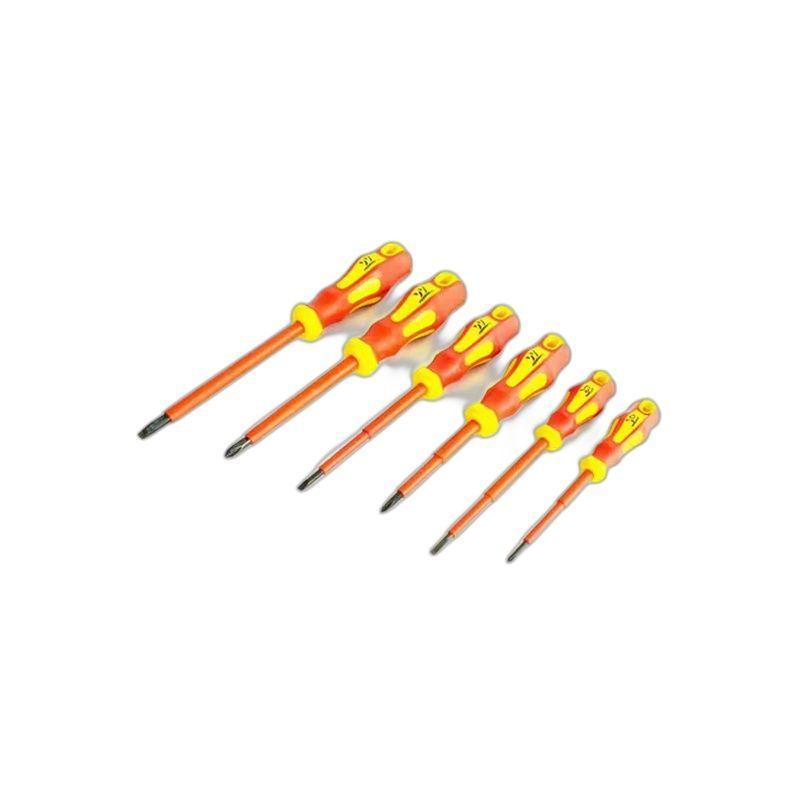 DESTORNILLADOR ELECTRICIDAD MANGO AISLADO 6PCS FERRAWYY-YT-1