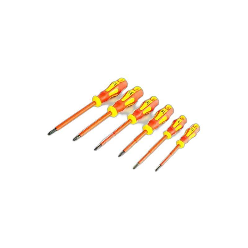 DESTORNILLADOR ELECTRICIDAD MANGO AISLADO 6PCS FERRAWYY-YT-3