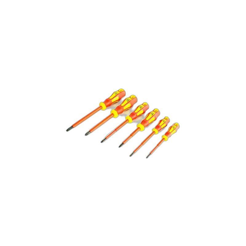 DESTORNILLADOR ELECTRICIDAD MANGO AISLADO 6PCS FERRAWYY-YT-4