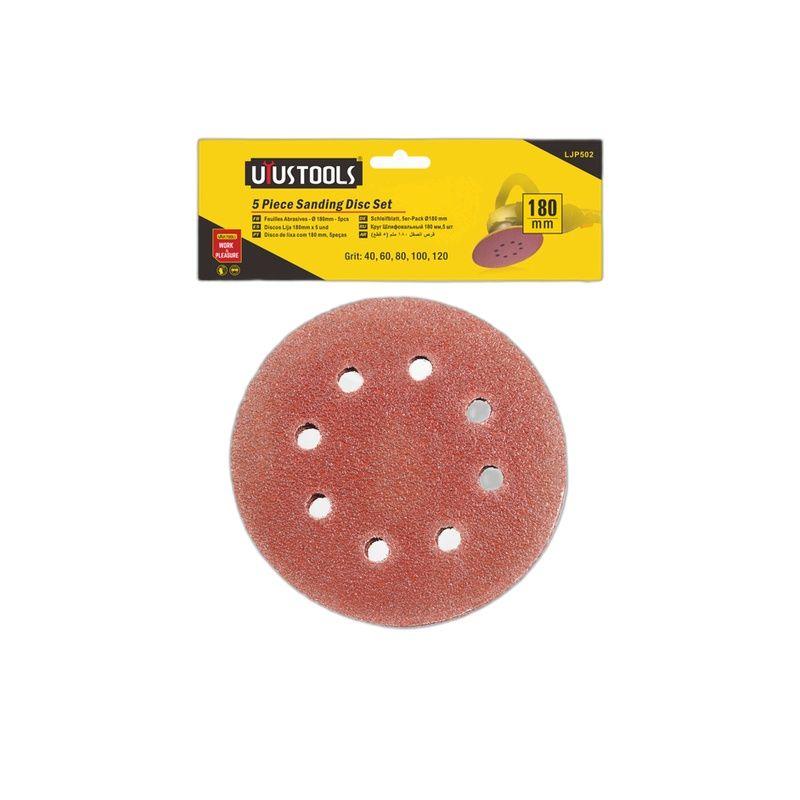 LIJA PAPEL 7" Set x5 UYUSTOOLS-2