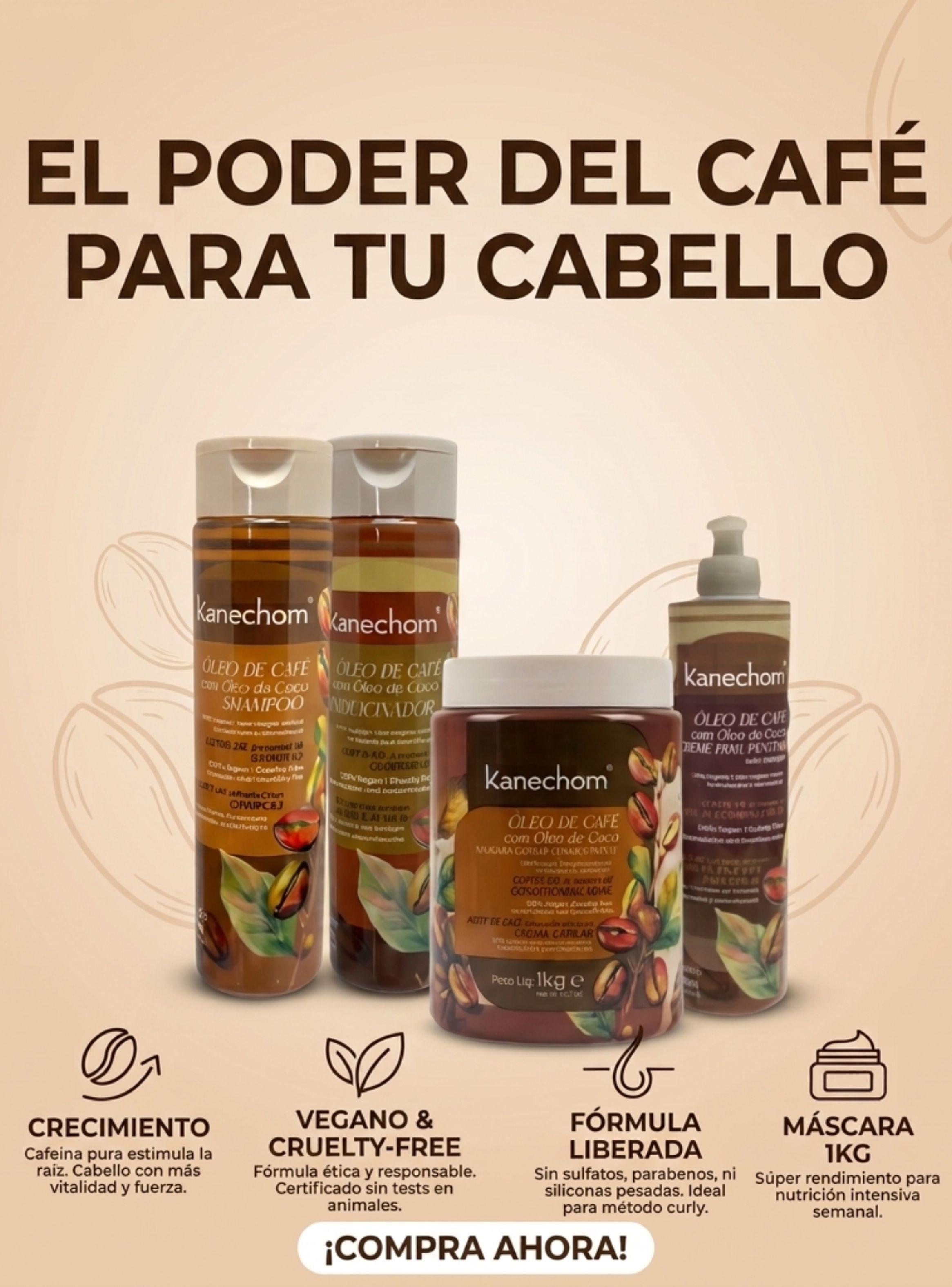 Pack Rutina Capilar Kanechom oleo De Cafe 4 Productos-5