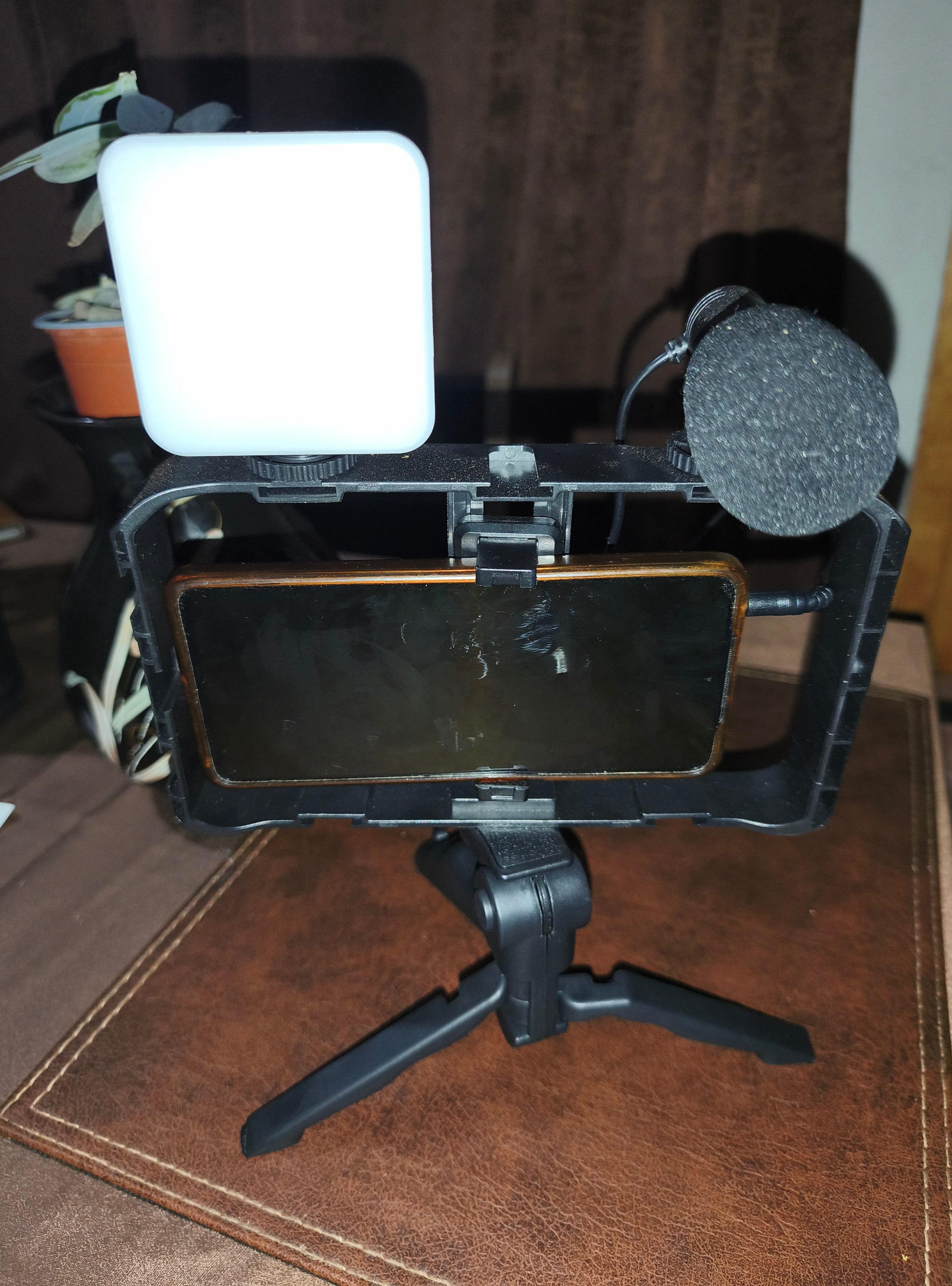 Video Making Vlog TriPod Kit Ay-49x Con Micrófono Y Luz-3
