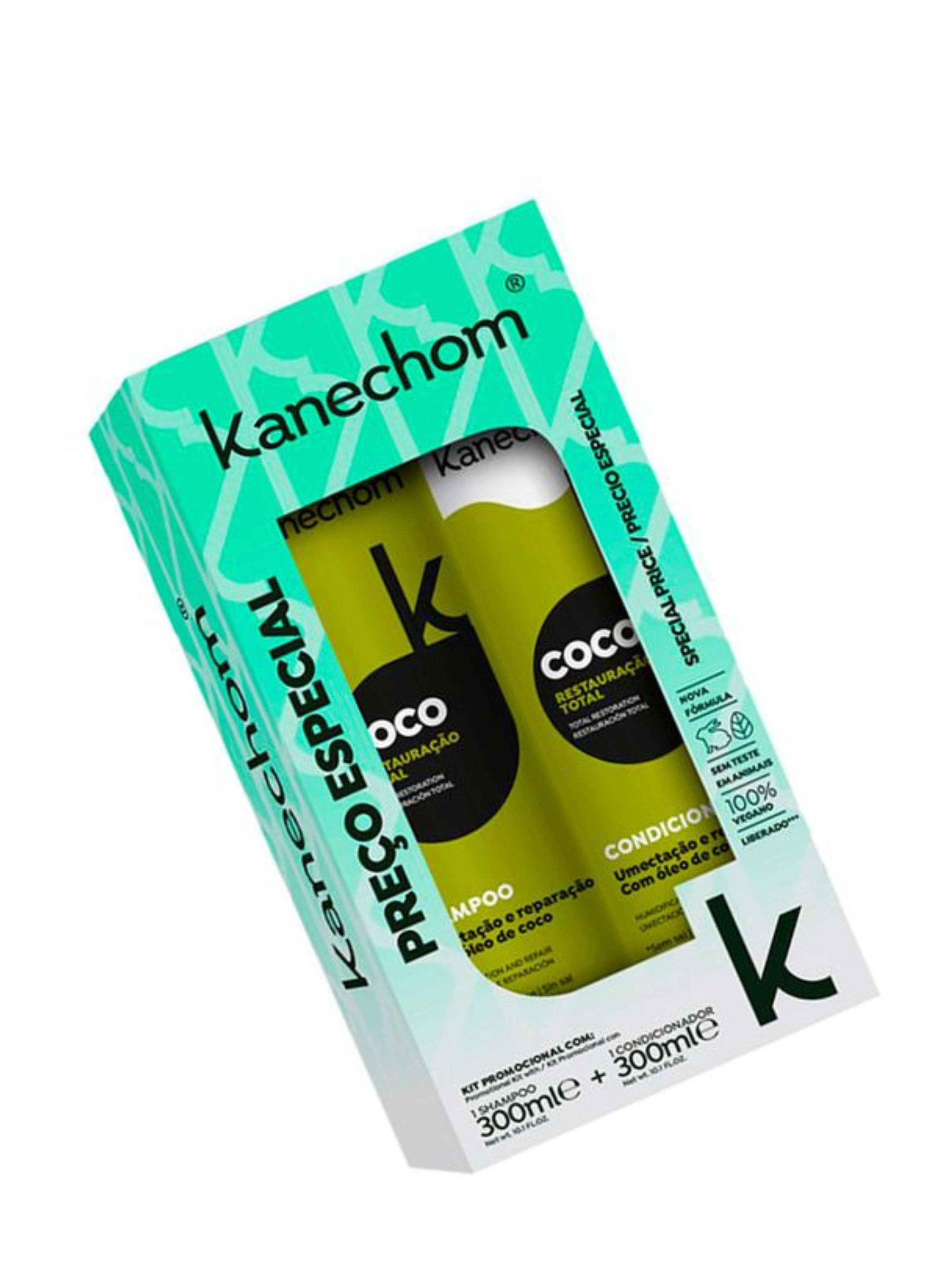 Pack Shampoo Y Acondicionador Oleo De Coco Kanechom-2