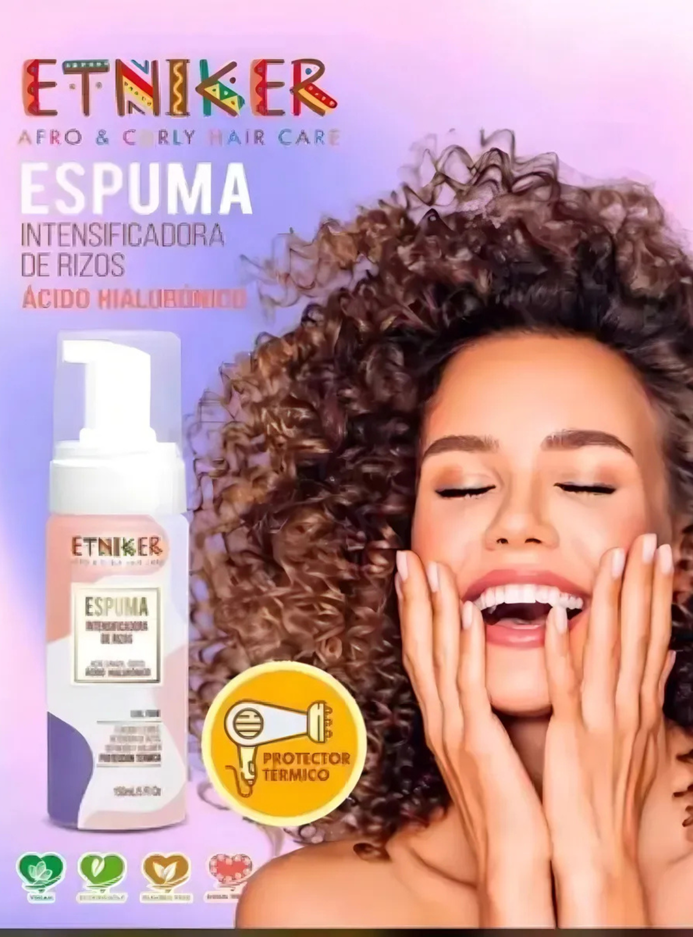 Espuma Etniker Fijación Flexible Sin Acartonar Anti Frizz-3