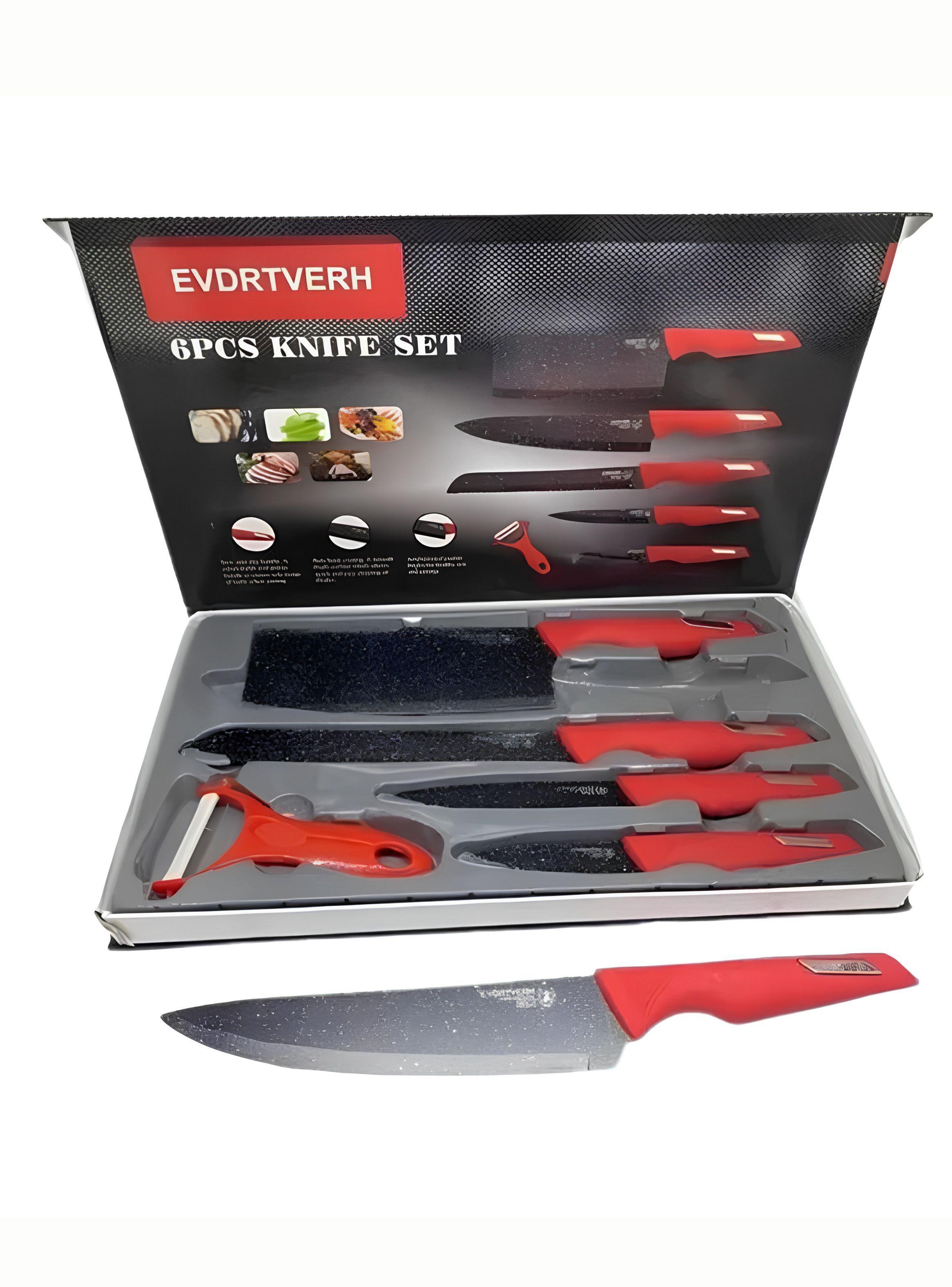 Set de Cuchillos de Cocina Evcriverh Antiadherente 6 Piezas-1