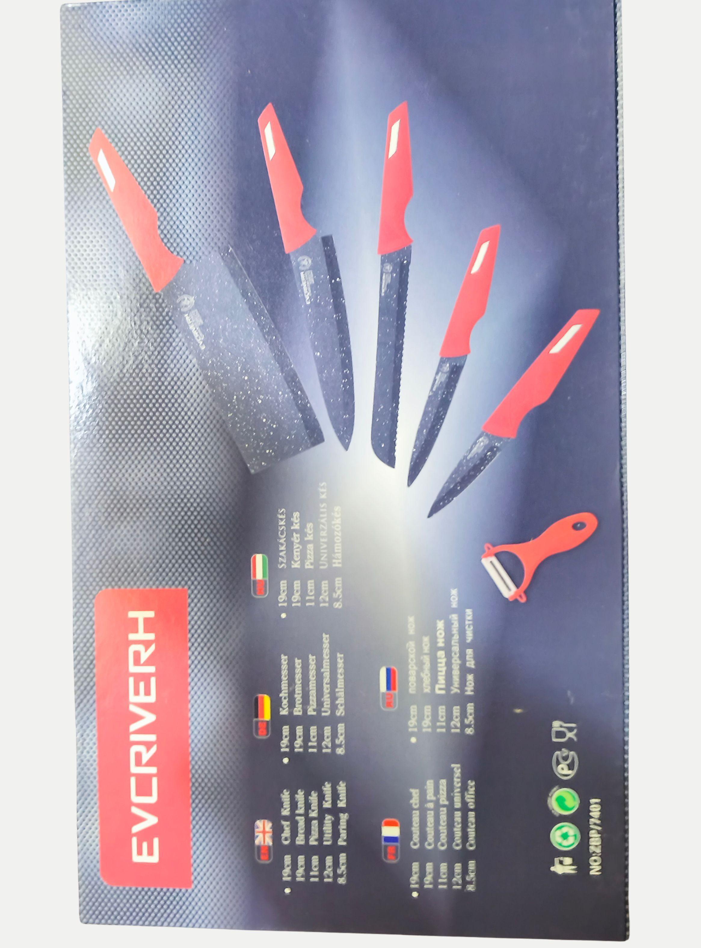 Set de Cuchillos de Cocina Evcriverh Antiadherente 6 Piezas-5
