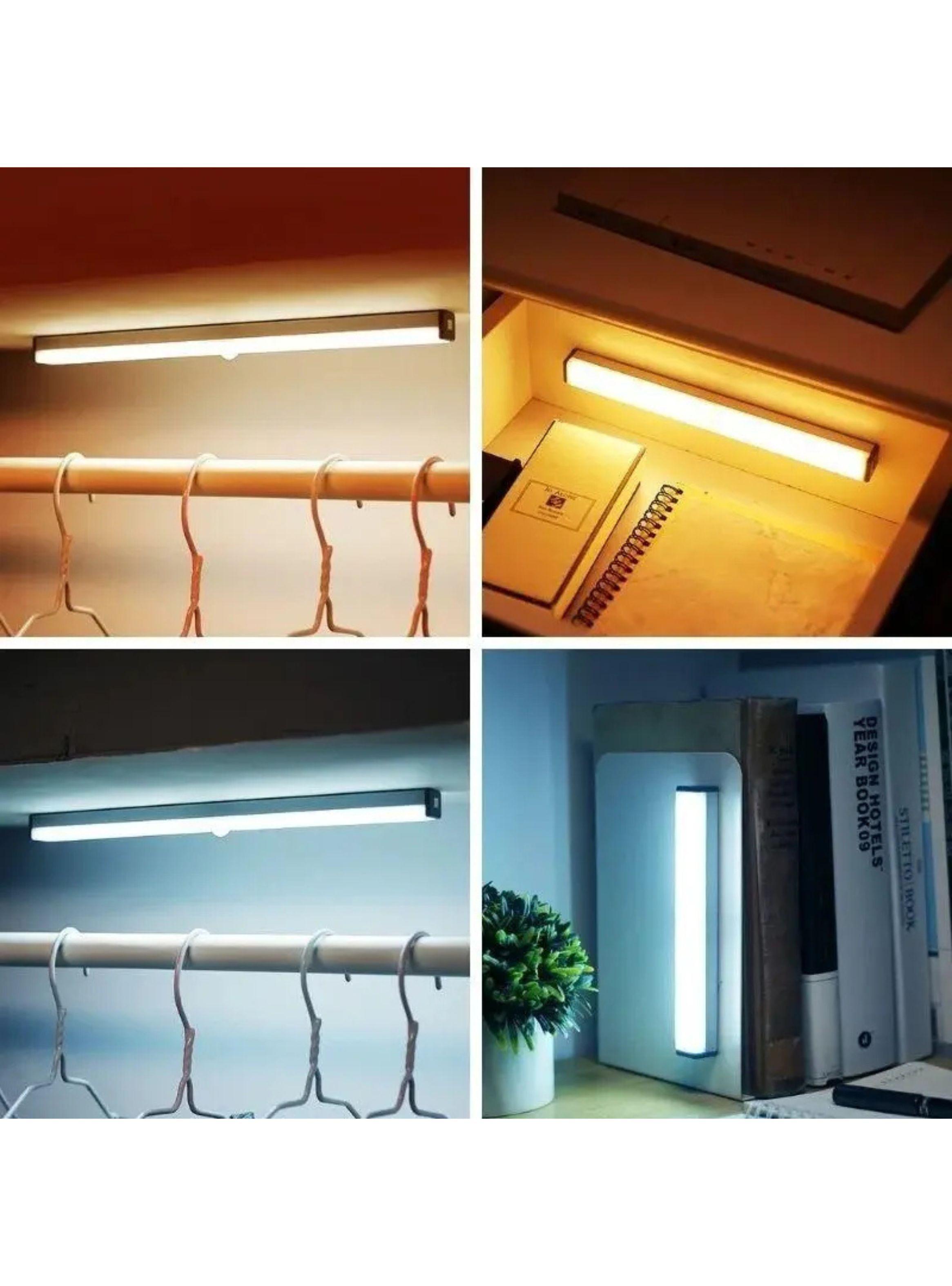 Pack 4 Tubos LED Emergencia Recargables USB Magneticos 70cm T730-2