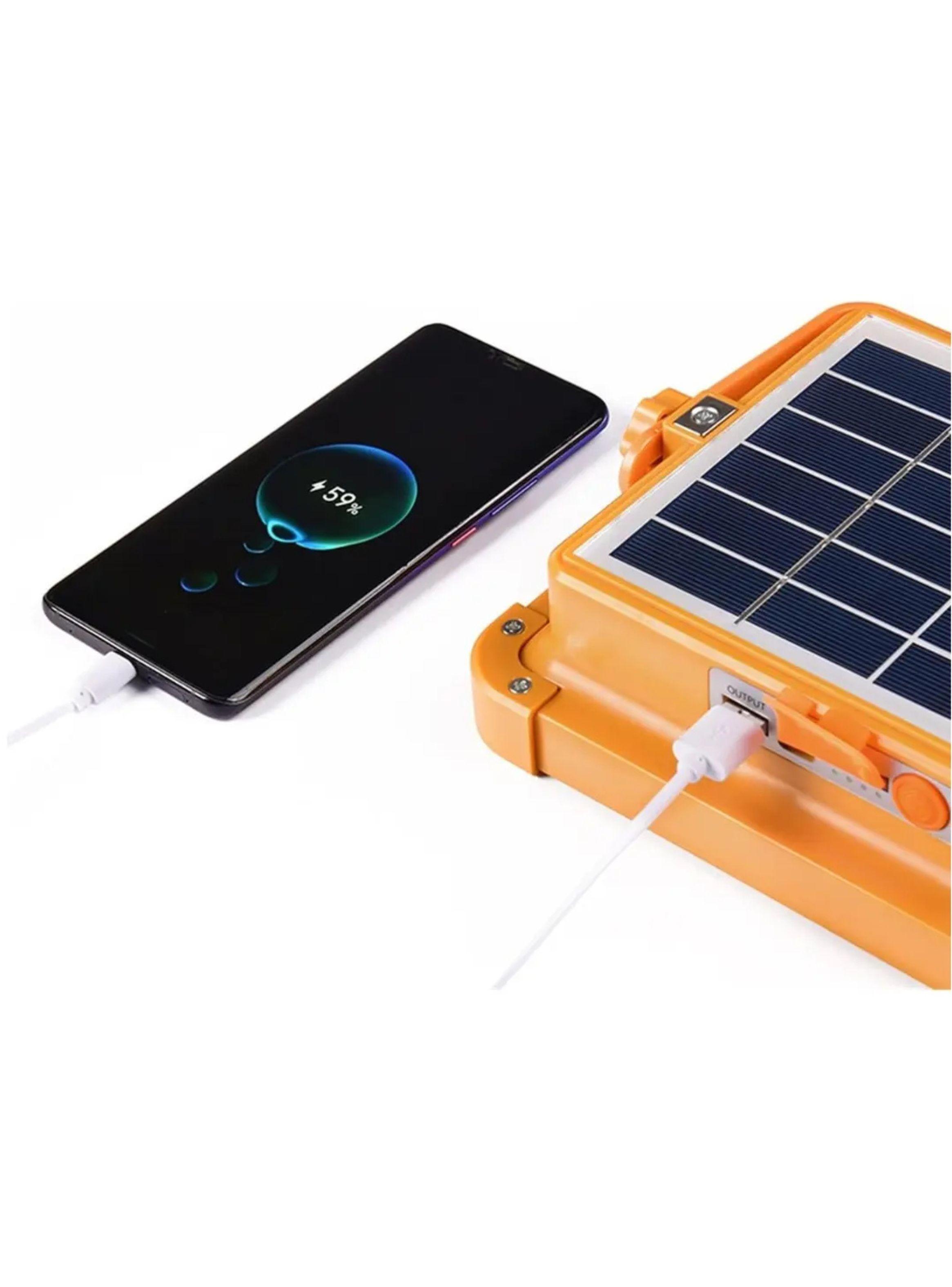 Pack3 Focos Solar LED Alta Potencia Recargable USB Camping-6