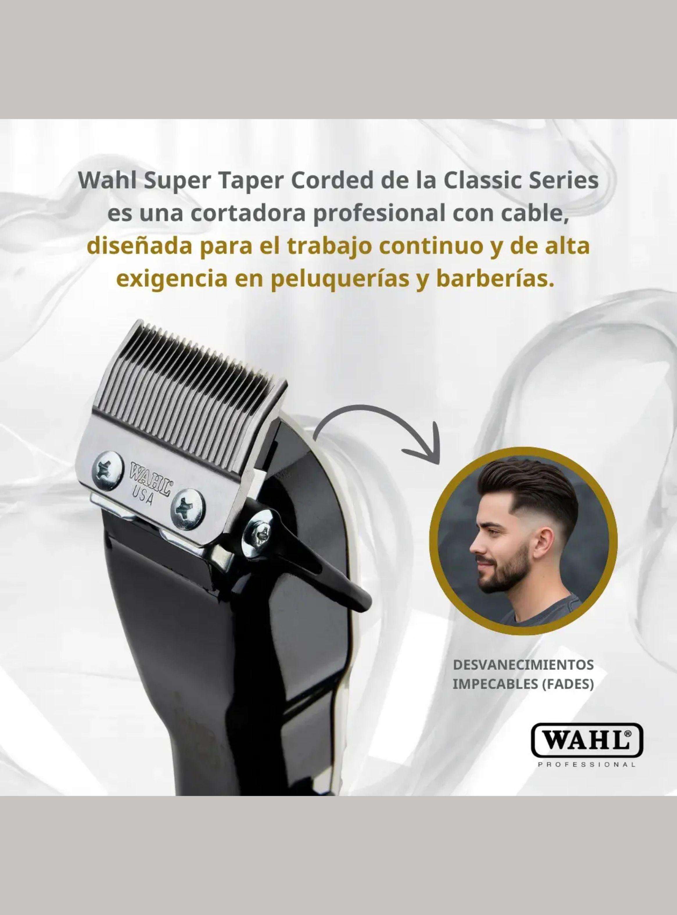 M quina Cortadora De Pelo Wahl Super Taper Profesional V5000 Con Cable Original-2
