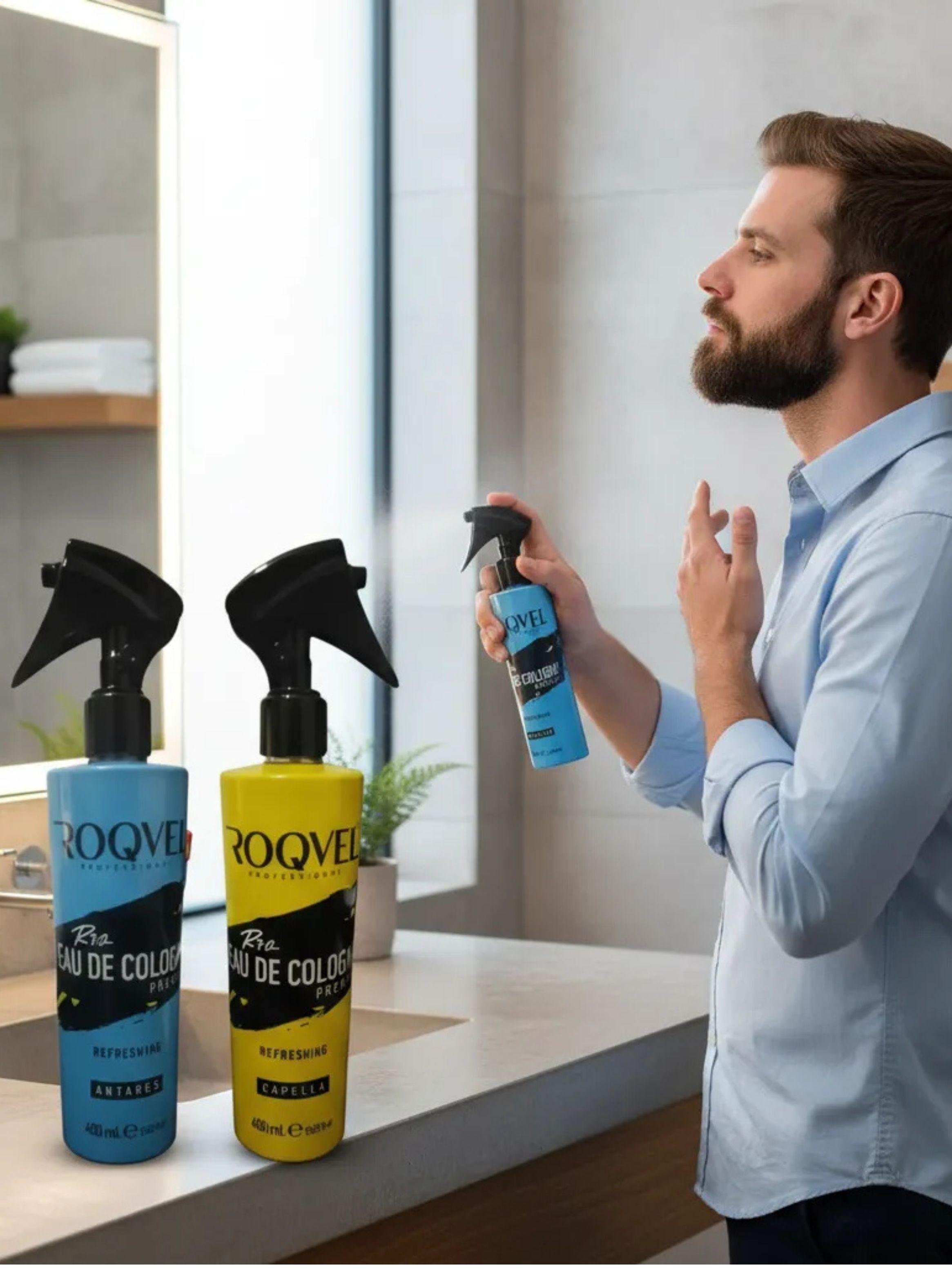 Pack 2 Colonias Roqvel Capella Y Antares Premium Spray 400ml-4