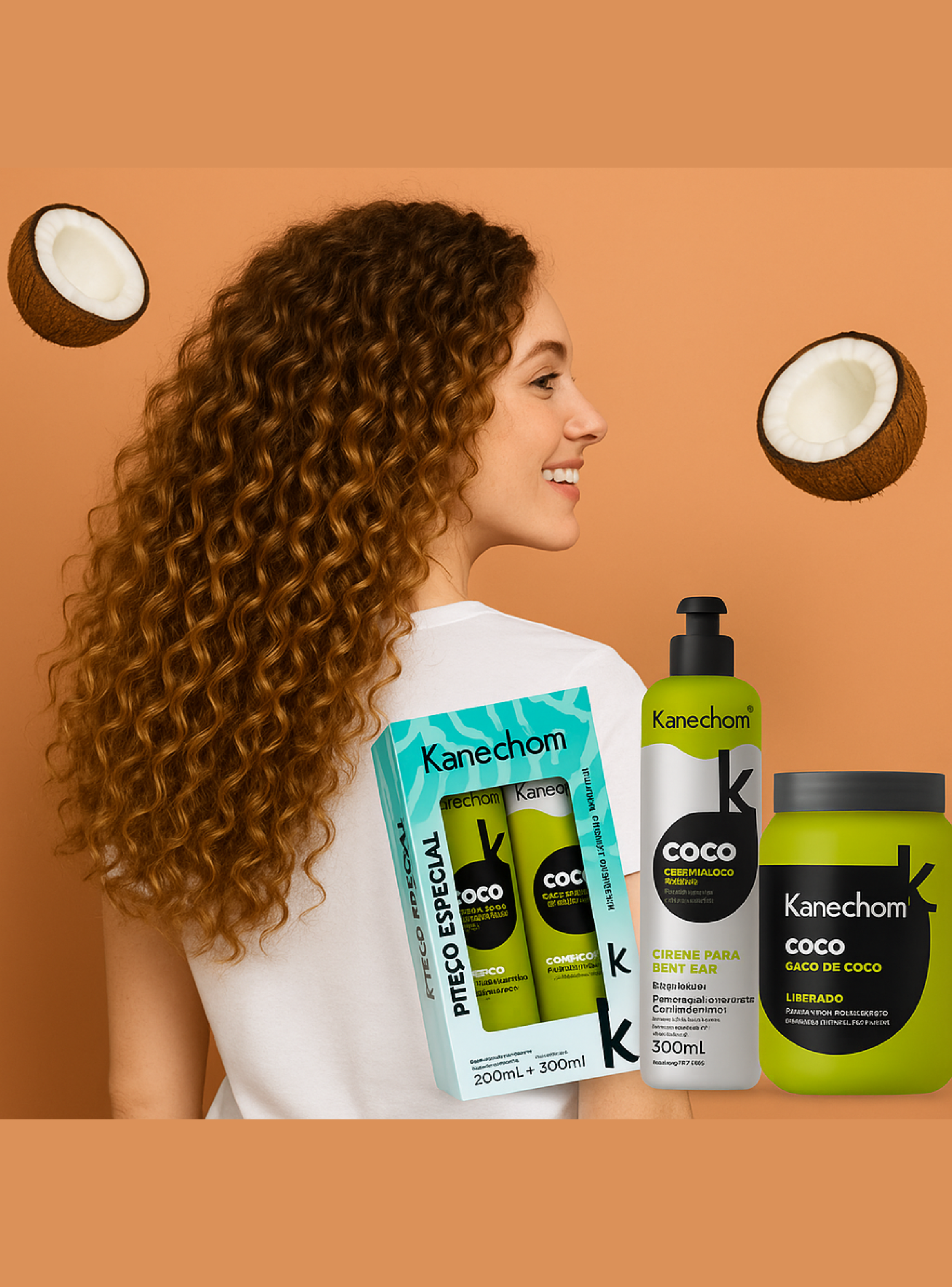 Pack tratamiento Capilar Kanechom Óleo De Coco Rizos Definidos Y Suave-2