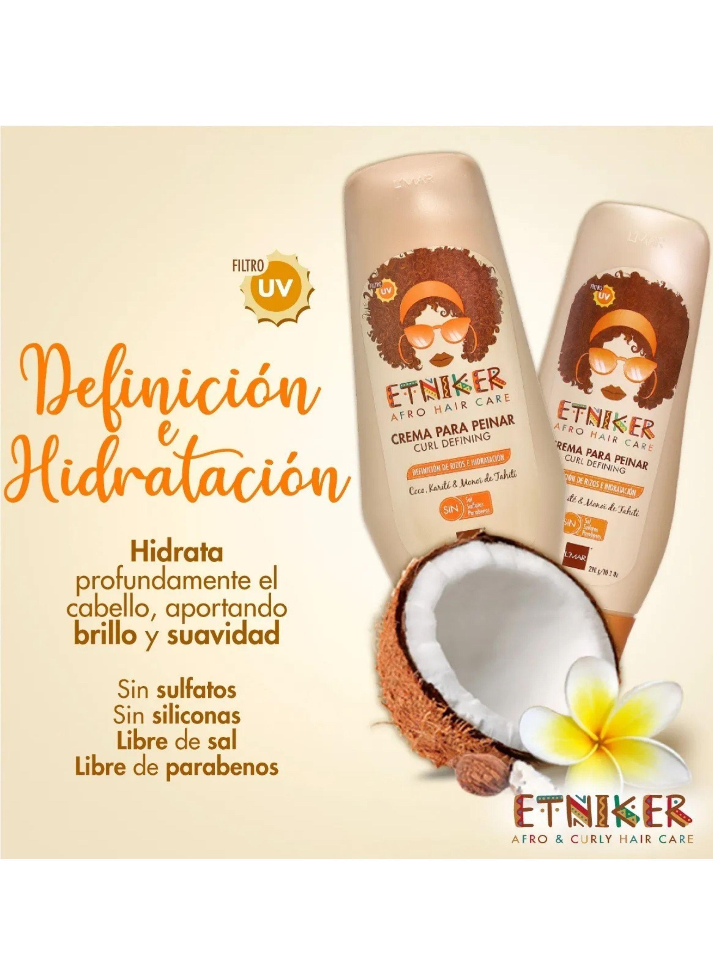 Etniker crema peinar Curl Defining 300g Recupera tus Rizos Elimina el Frizz-5