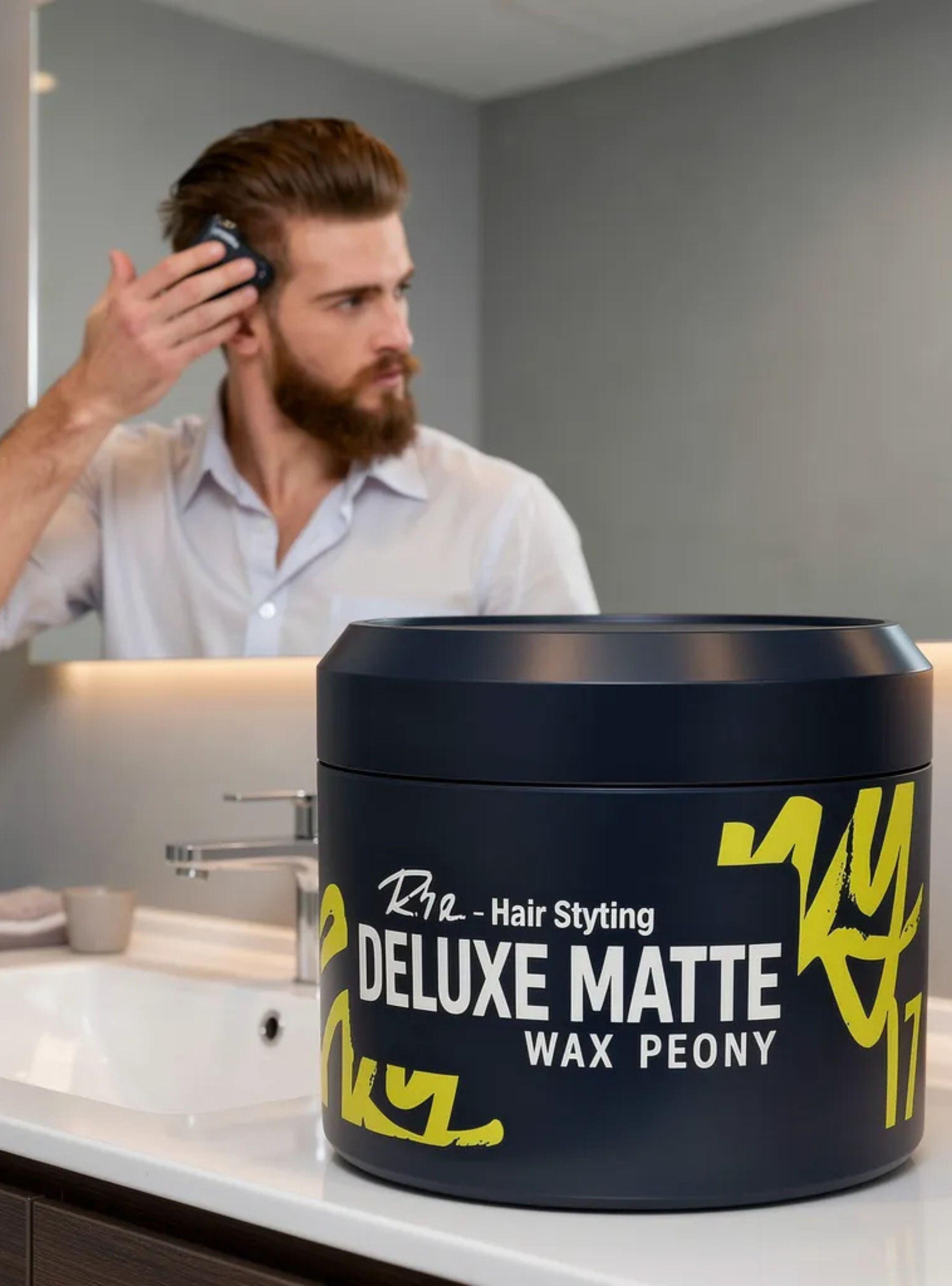 Cera Capilar Roqvel Deluxe Matte Wax Peony Fijacion Mate 150ml-4