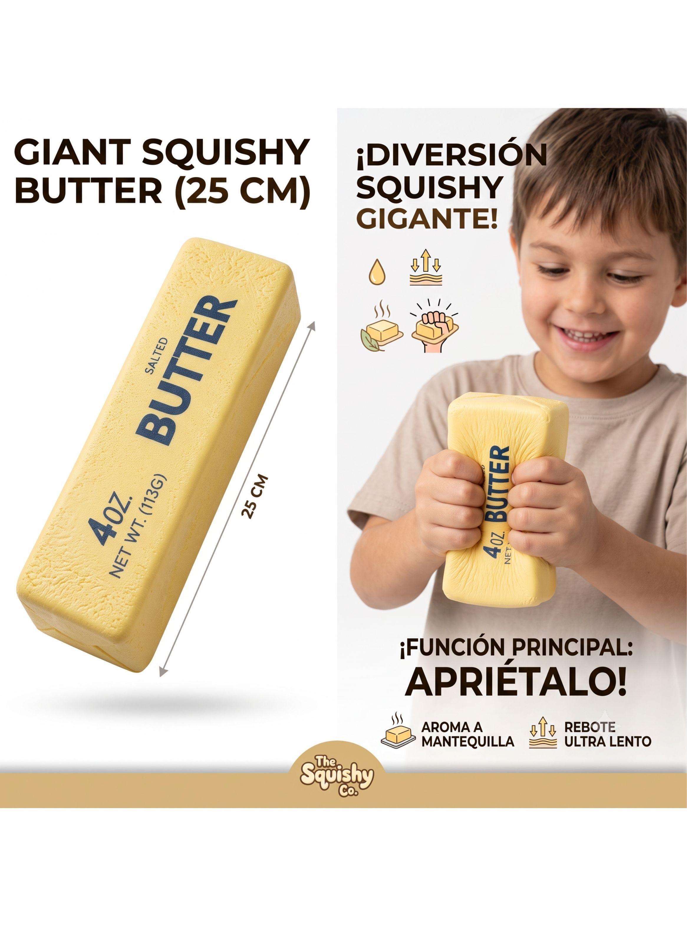 Butter Squishy Mantequilla Gigante 25 cm Juguete Sensorial Niños-7