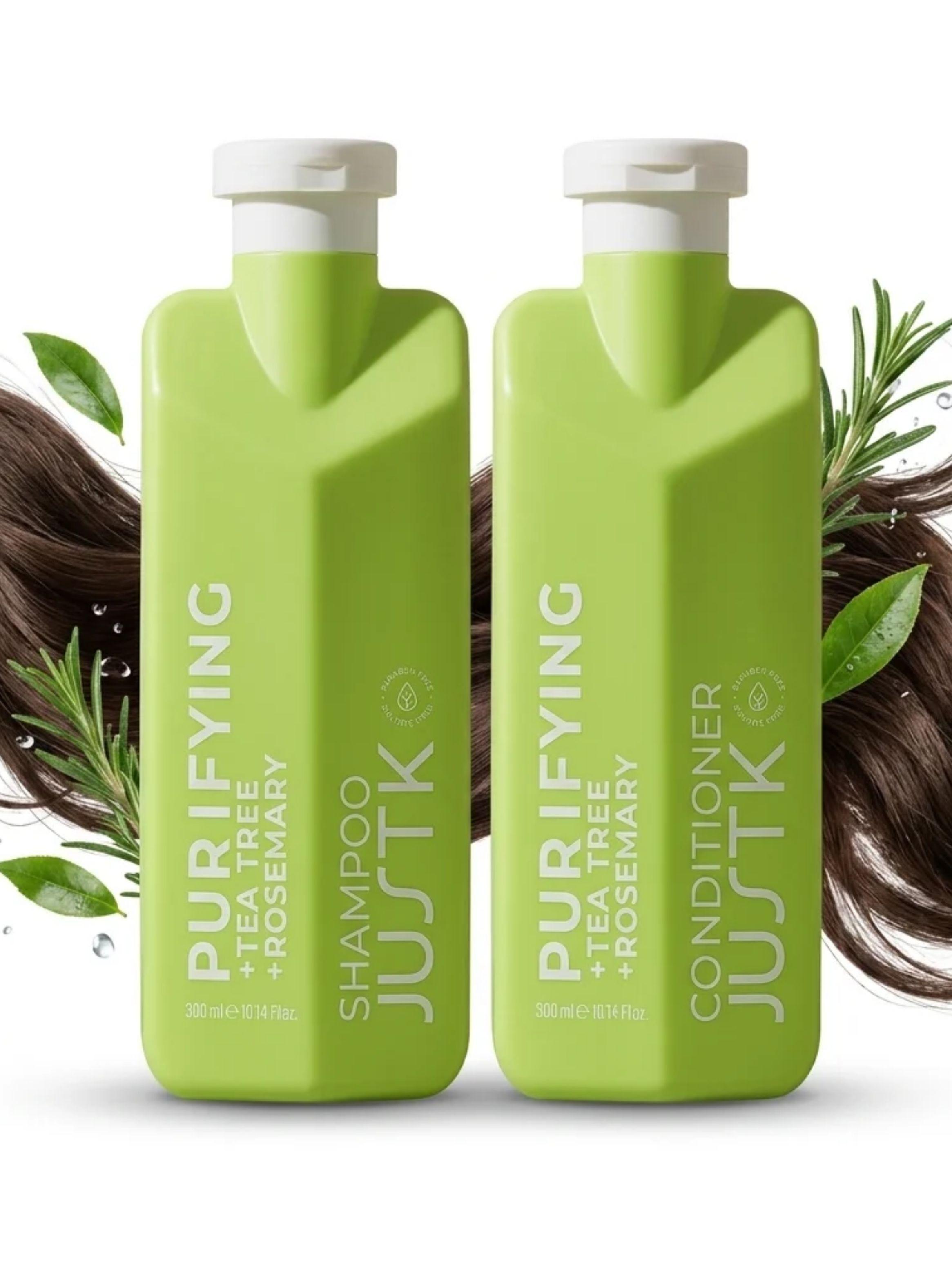 Pack Shampoo Acondicionador Anticaspa Pelo Graso Tea Tree 300ml-0