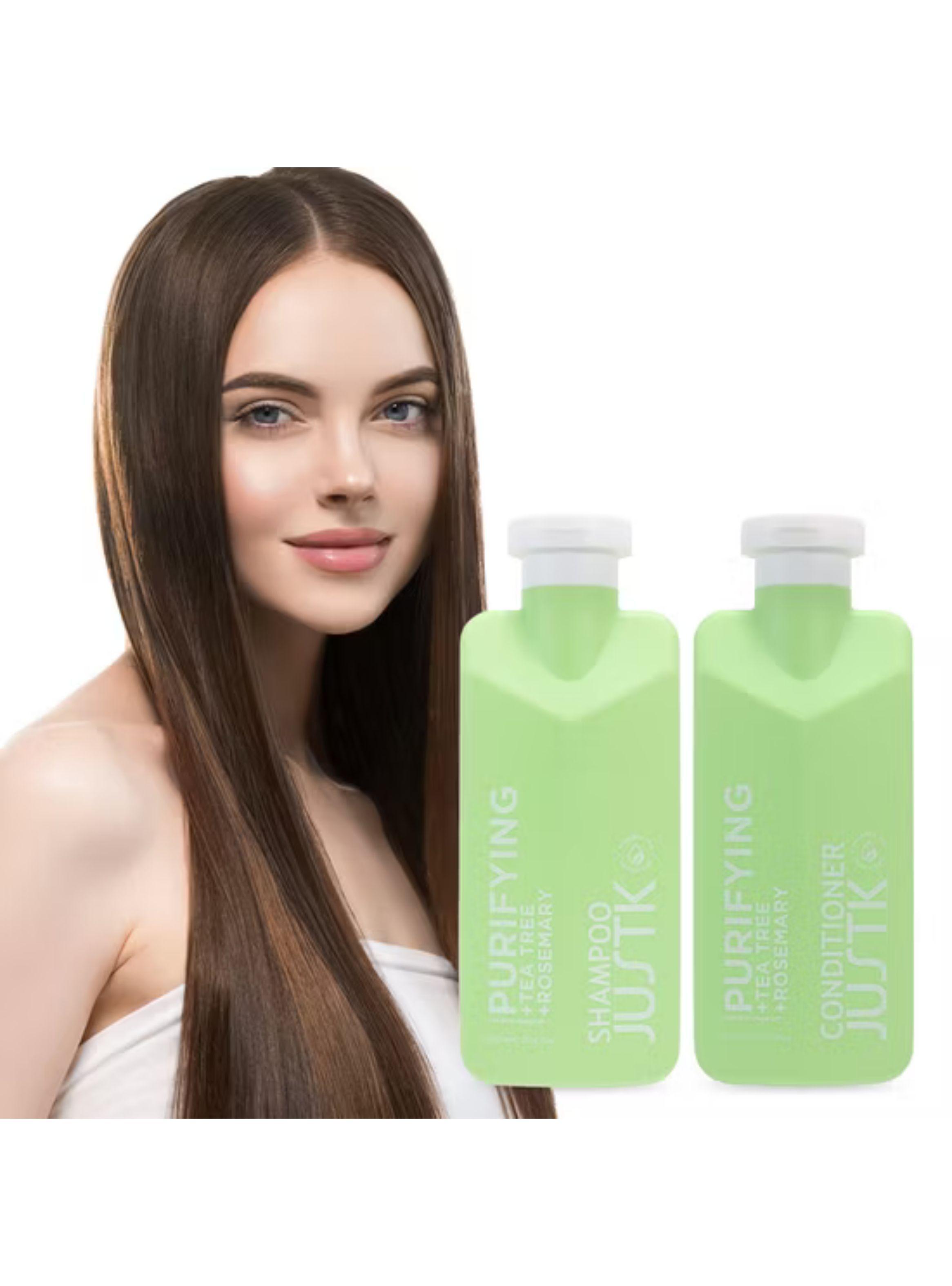 Pack Shampoo Acondicionador Anticaspa Pelo Graso Tea Tree 300ml-4