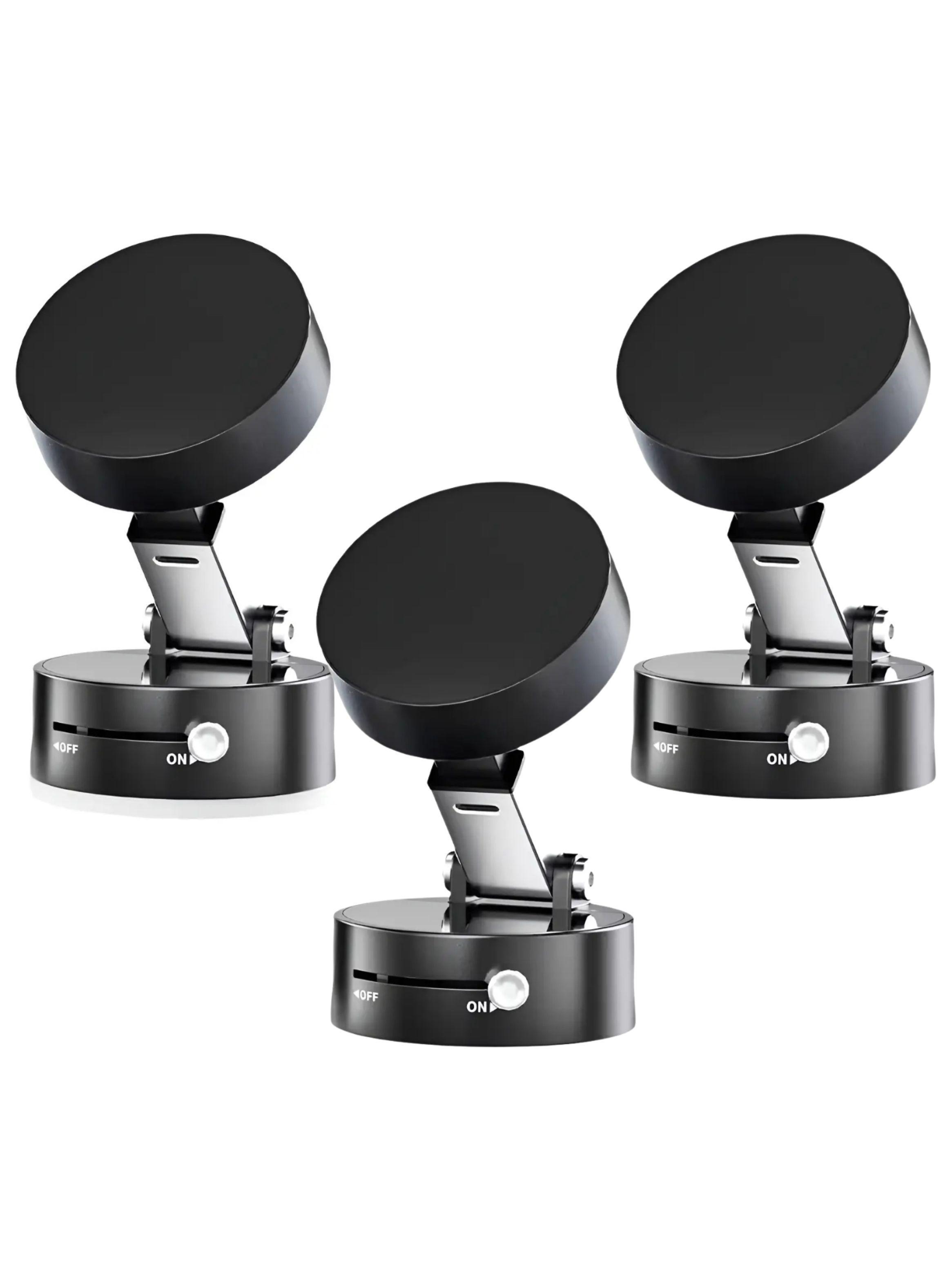 Set 3 Soportes Celular Magn tico Succi n Vac o Auto 360-0