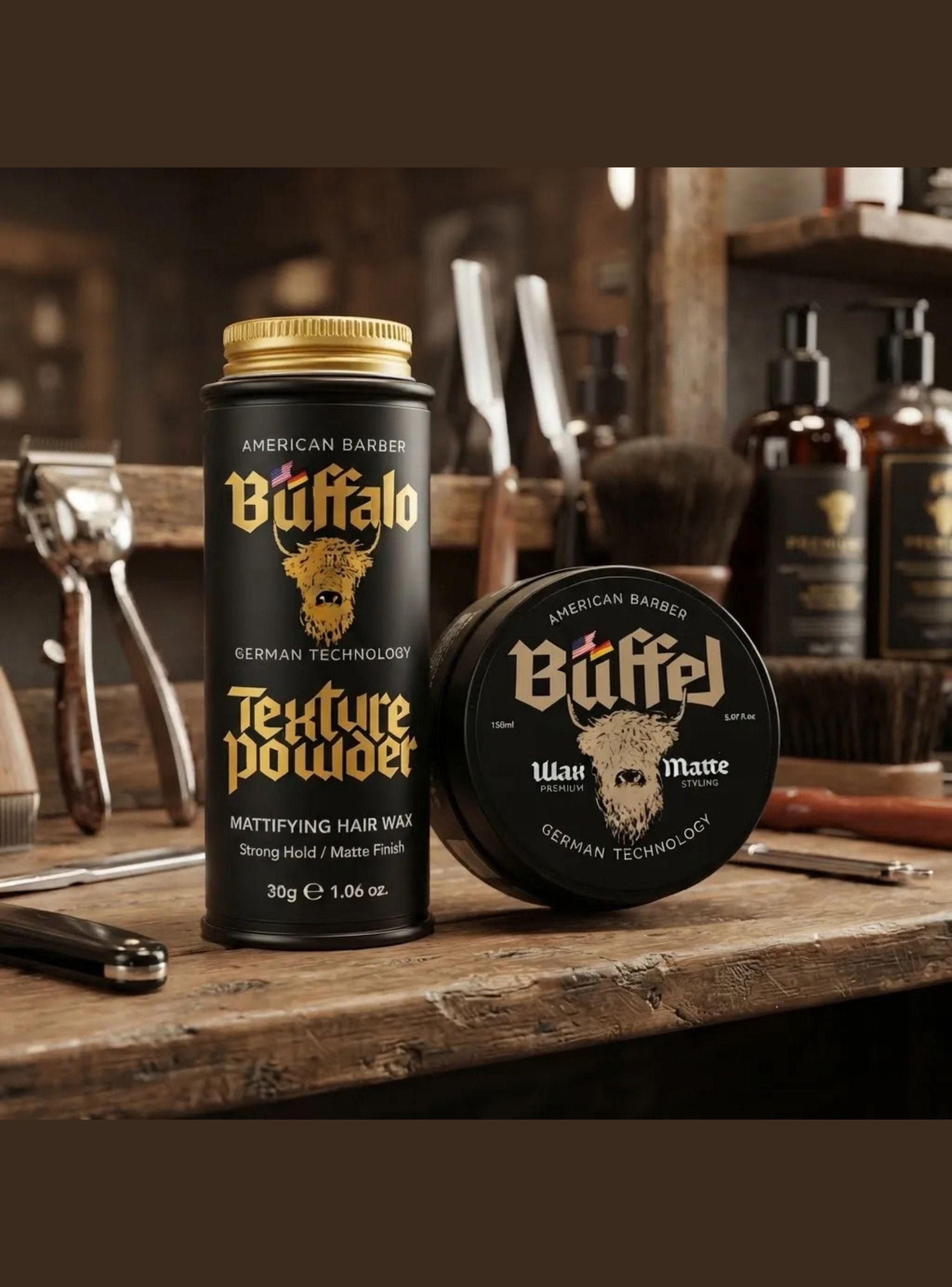 Buffalo Set Polvo Texturizador 30g Y Cera Capilar Mate 150ml-2