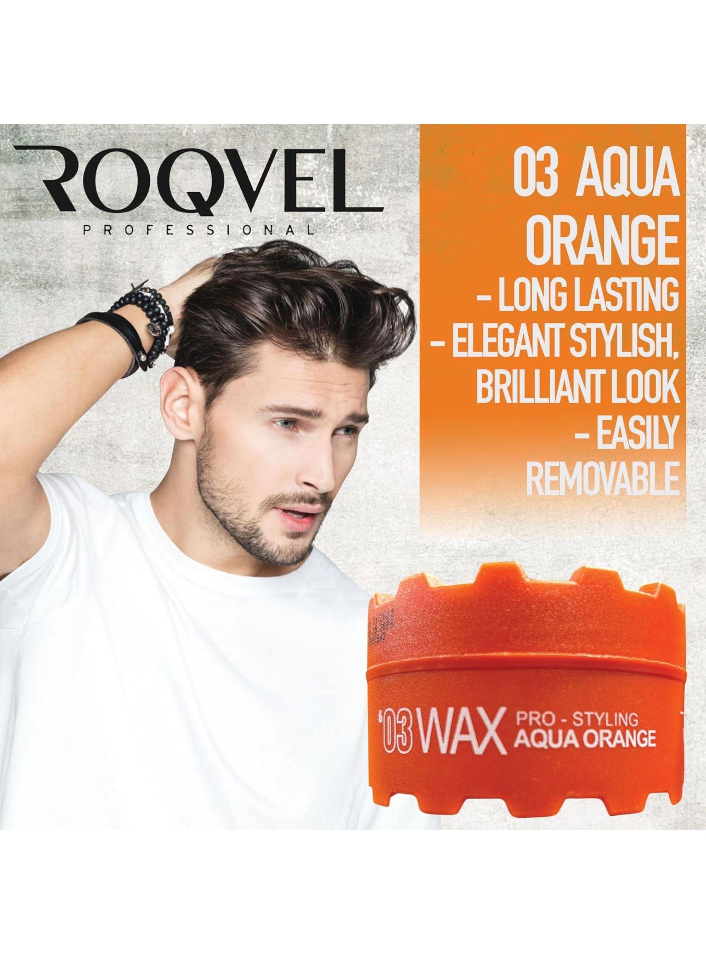 Cera Capilar Roqvel Aqua Wax Orange Fijacion Ultra Fuerte 150ml-3