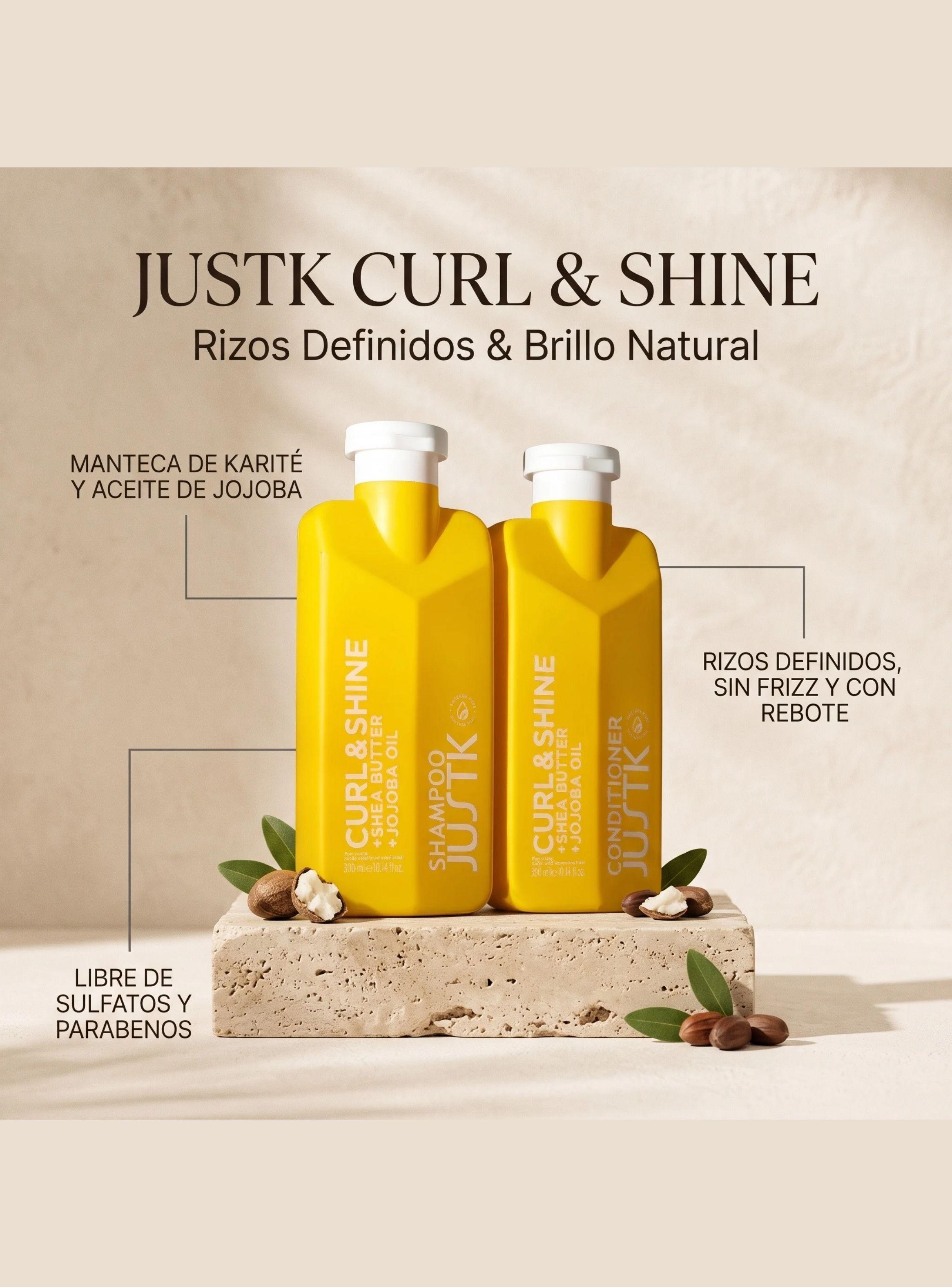 Pack Shampoo Acondicionador Rizos Definidos Karite 300ml c/ u-4