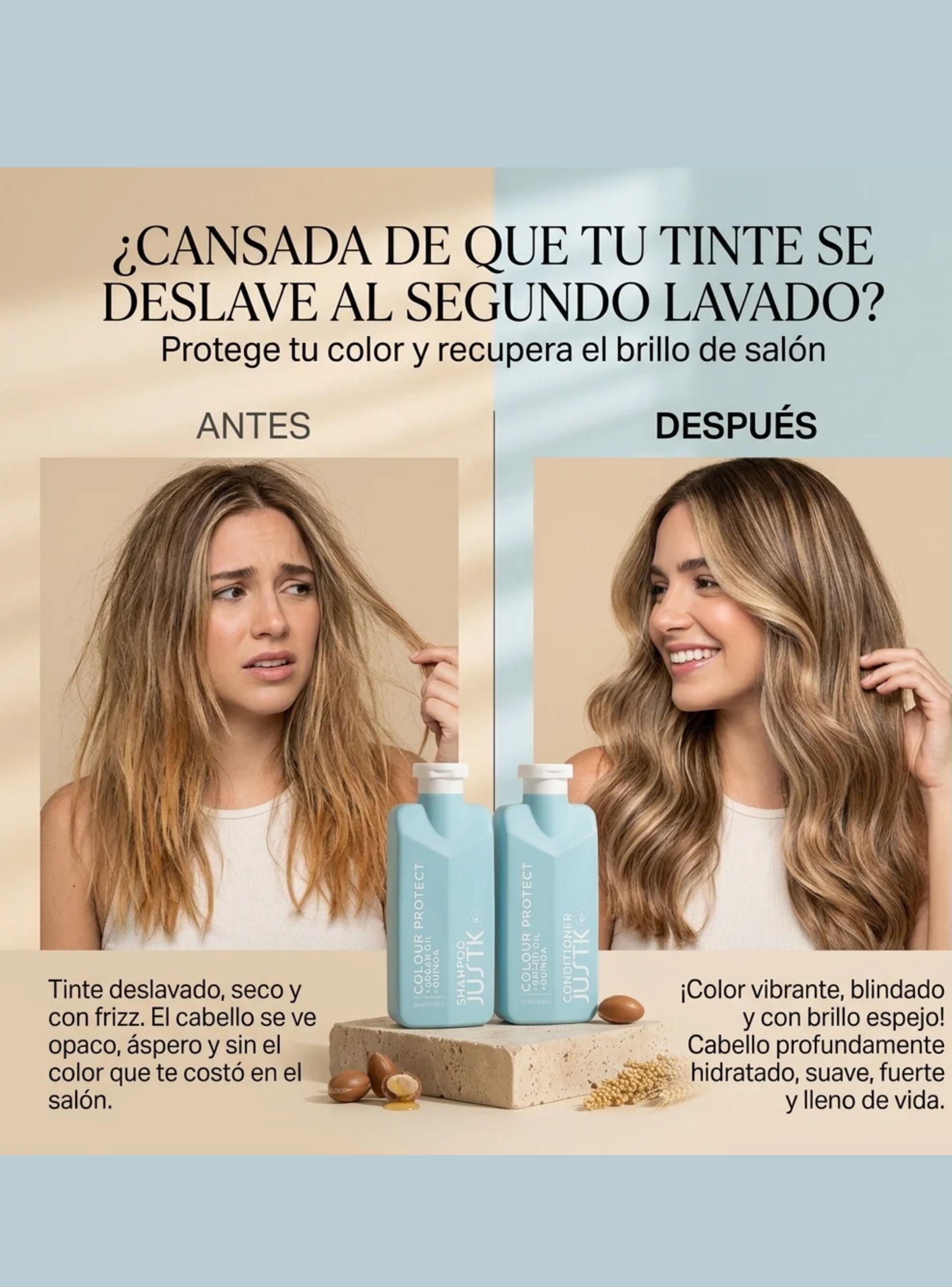 Pack Shampoo Acondicionador Color Protect Argan Quinoa 300ml c/u-3