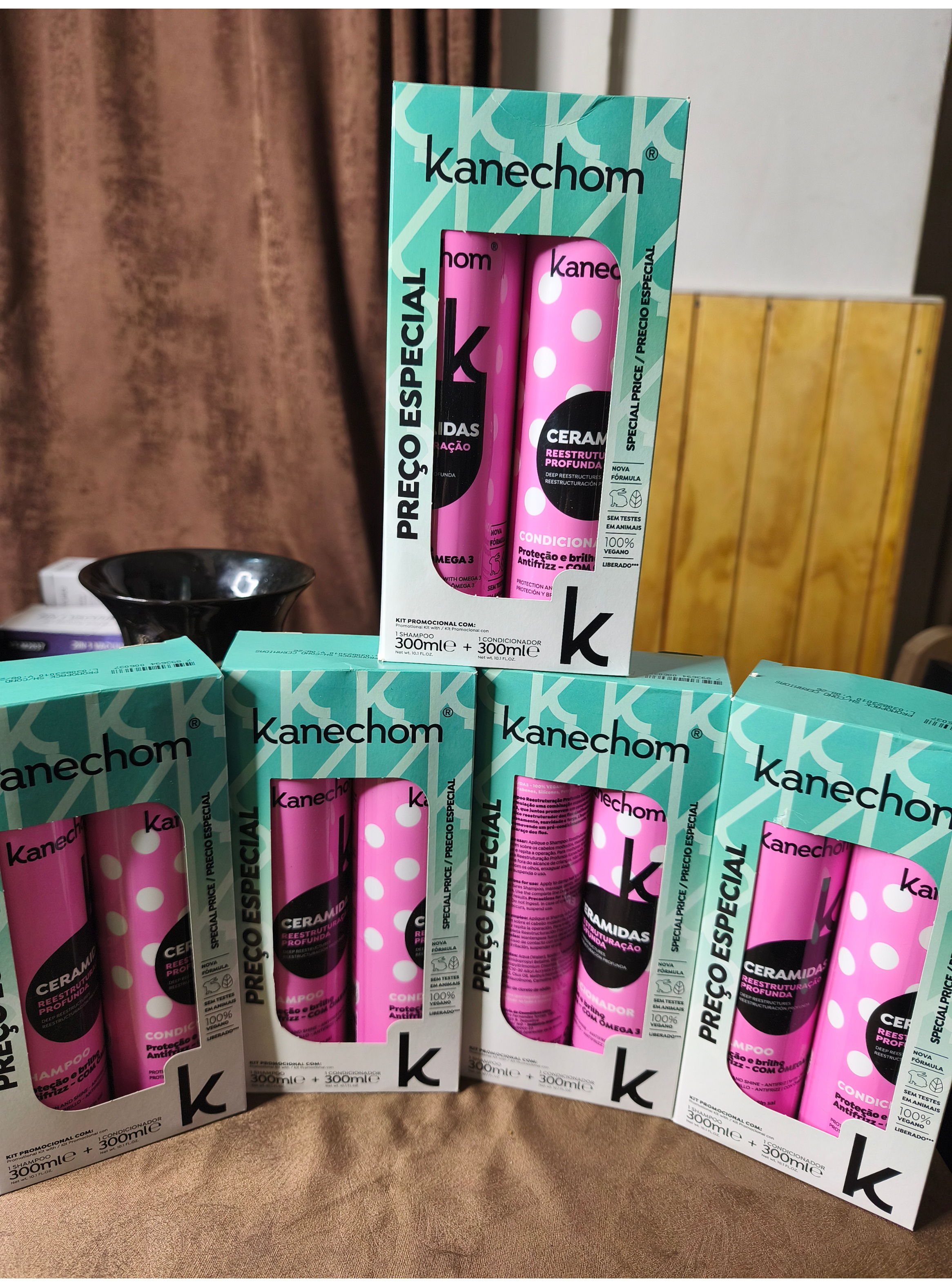 Pack tratamiento Ceramidas Kanechom 4 en 1 Reestructuración Profunda Cabello Dañado-3