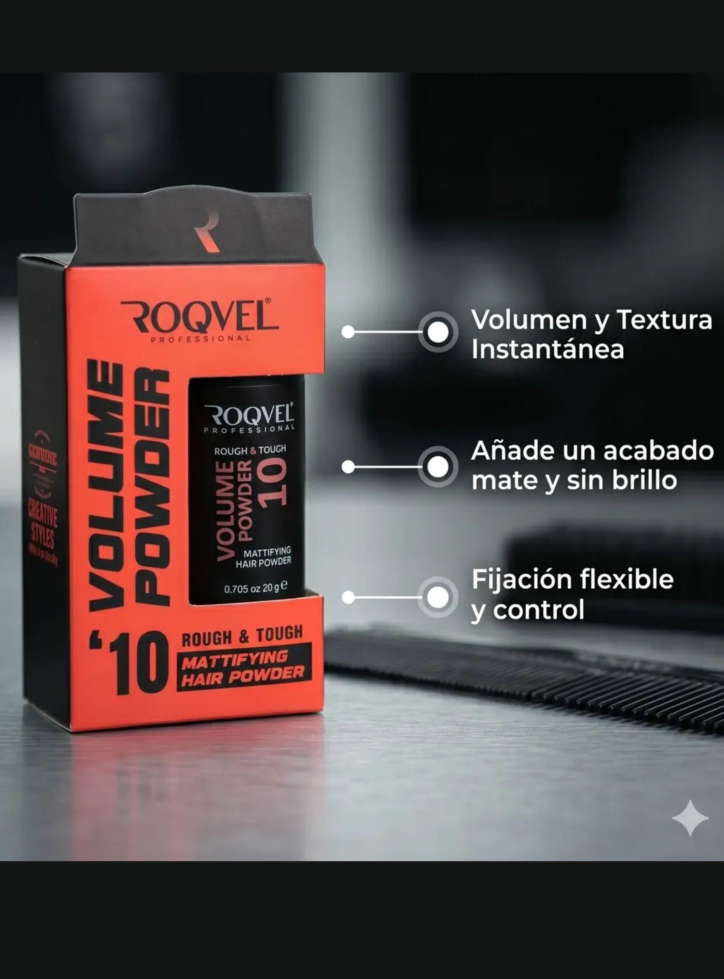 Polvo Texturizador Roqvel 10 Voluminizador Fijacion Extra Fuerte 20g-2