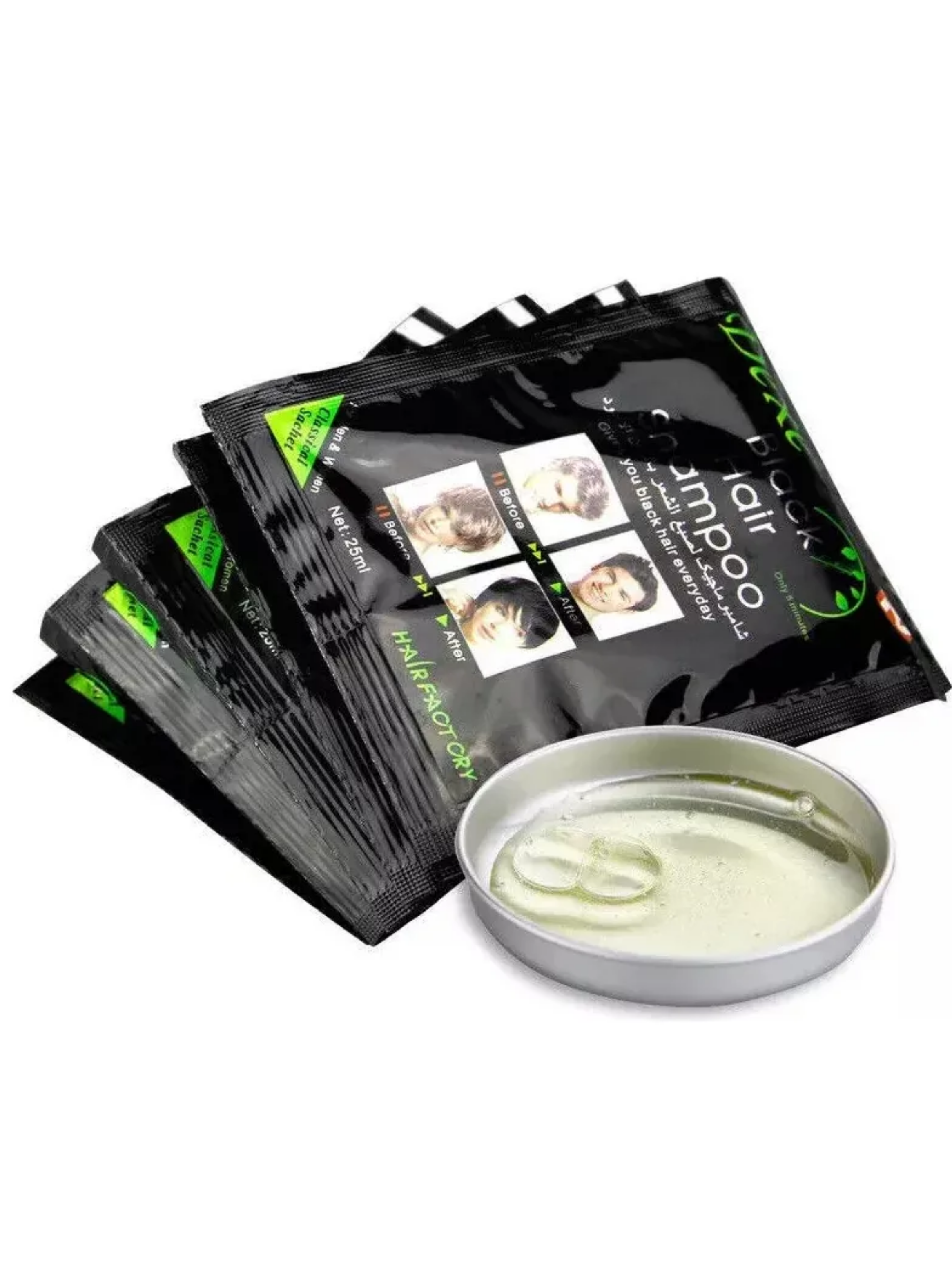 Pack 3x2 Dexe Original Shampoo Tinte Cubre Canas Profesional Negro-3