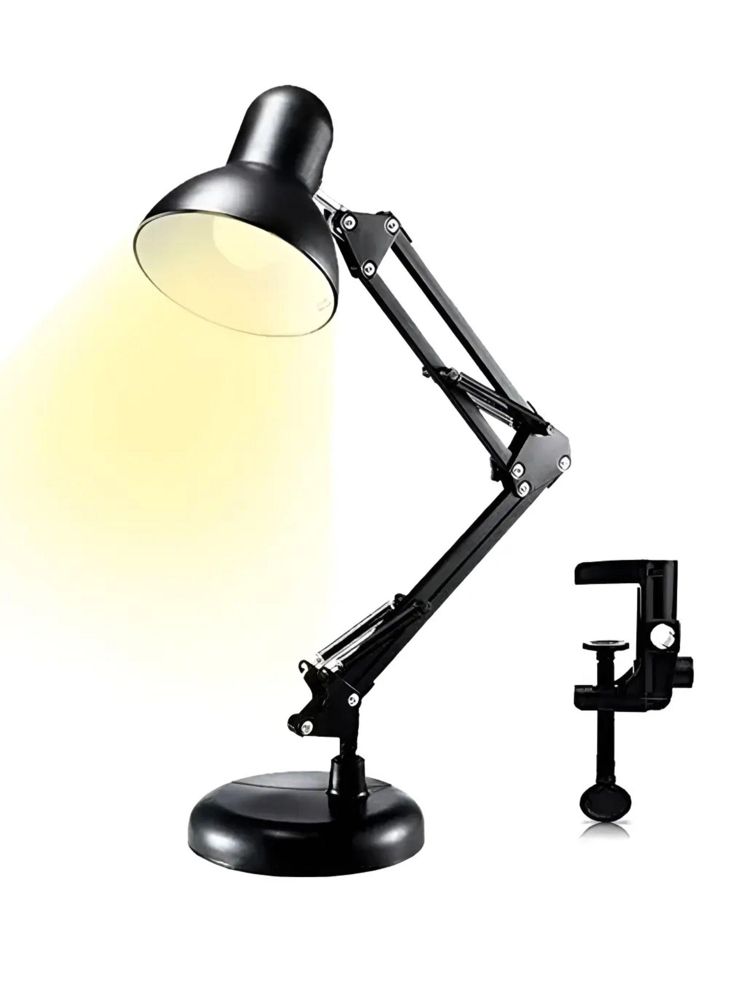 Lampara Escritorio Pixar Flexible Met lica Con Base Y Prensa-1