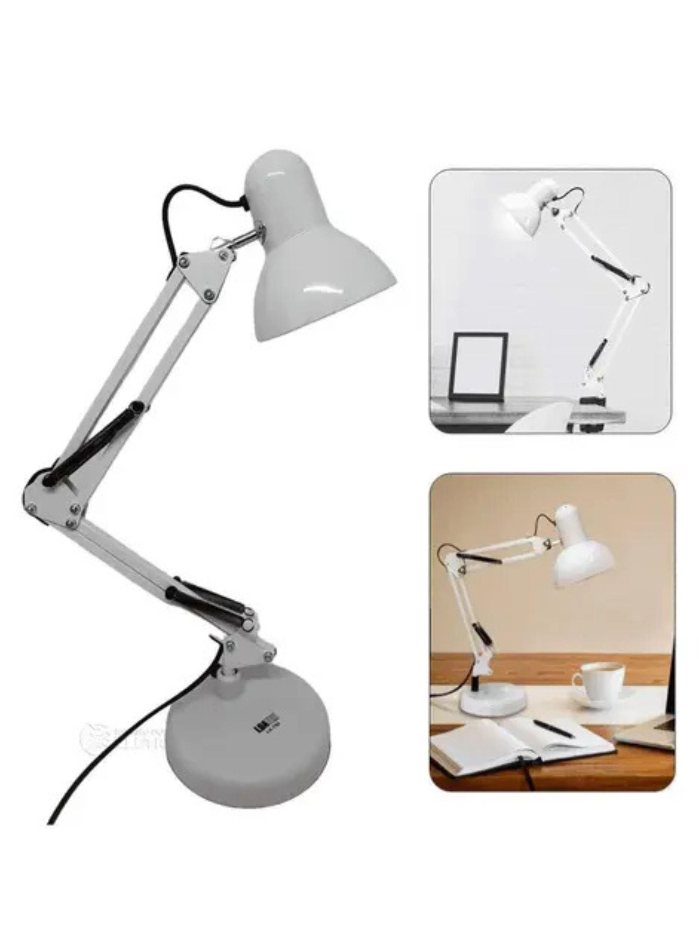 Lampara Escritorio Pixar Flexible Met lica Con Base Y Prensa-6