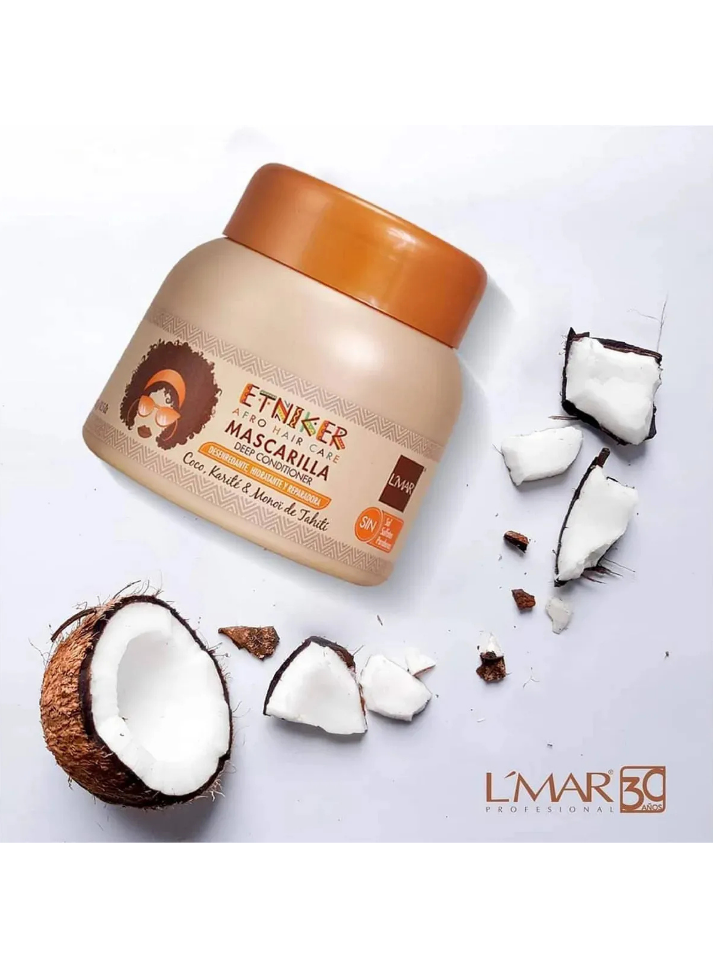 Máscara Nutritiva Lmar Etniker 300g Coco Y Karité-2