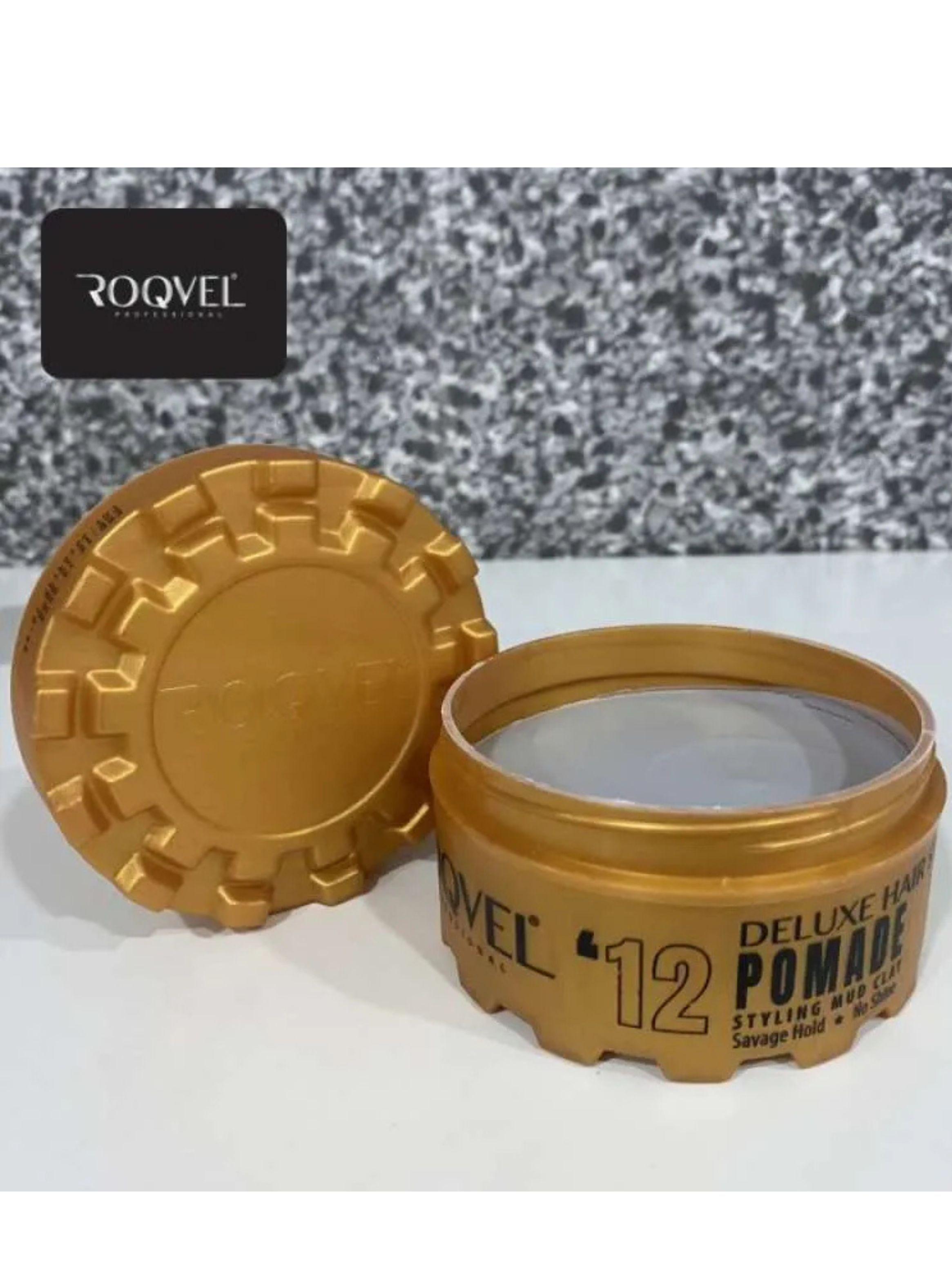 Cera Capilar Roqvel Deluxe Pomade Gold Fijacion Fuerte Brillo 150ml-3