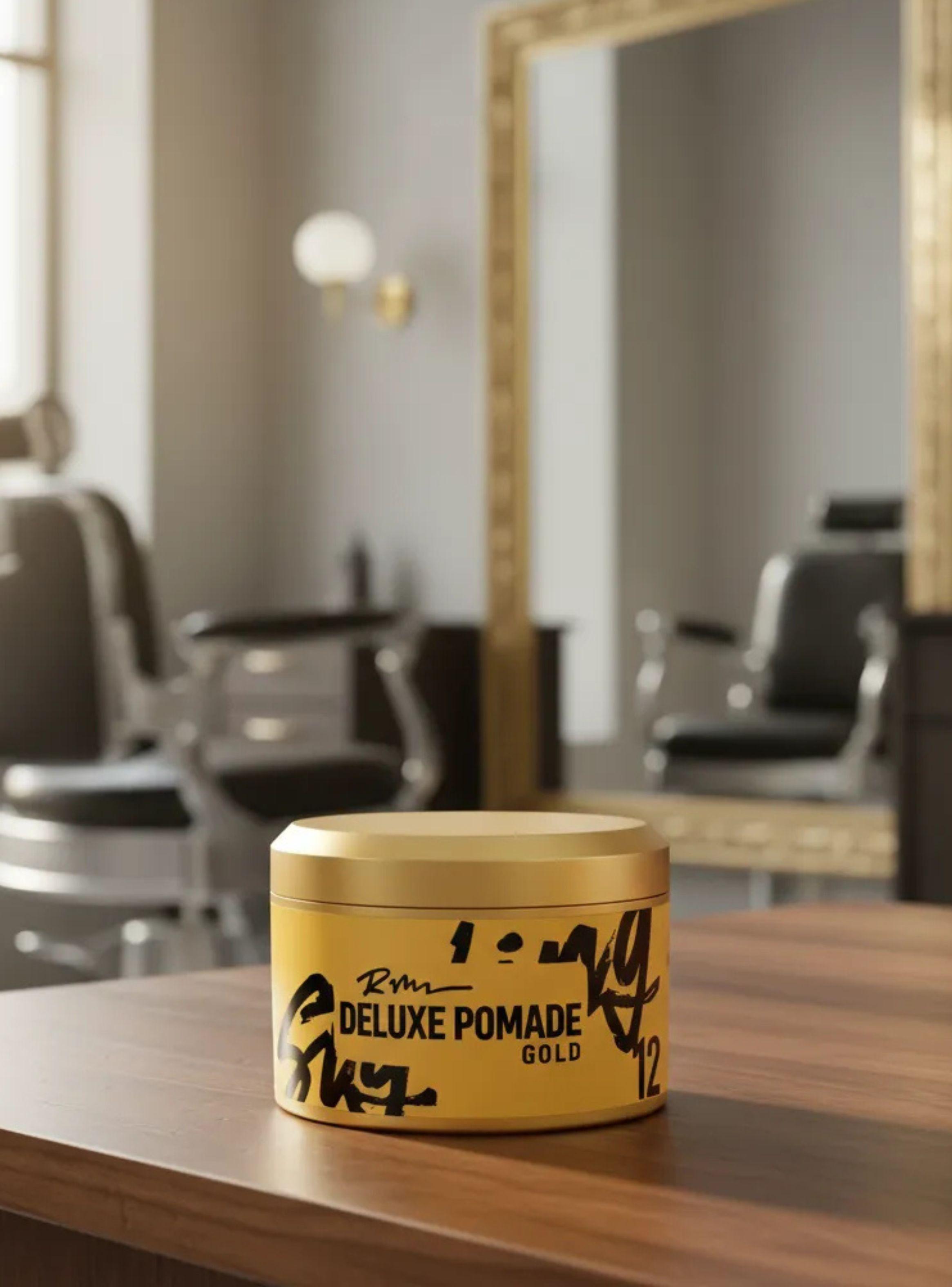 Cera Capilar Roqvel Deluxe Pomade Gold Fijacion Fuerte Brillo 150ml-4