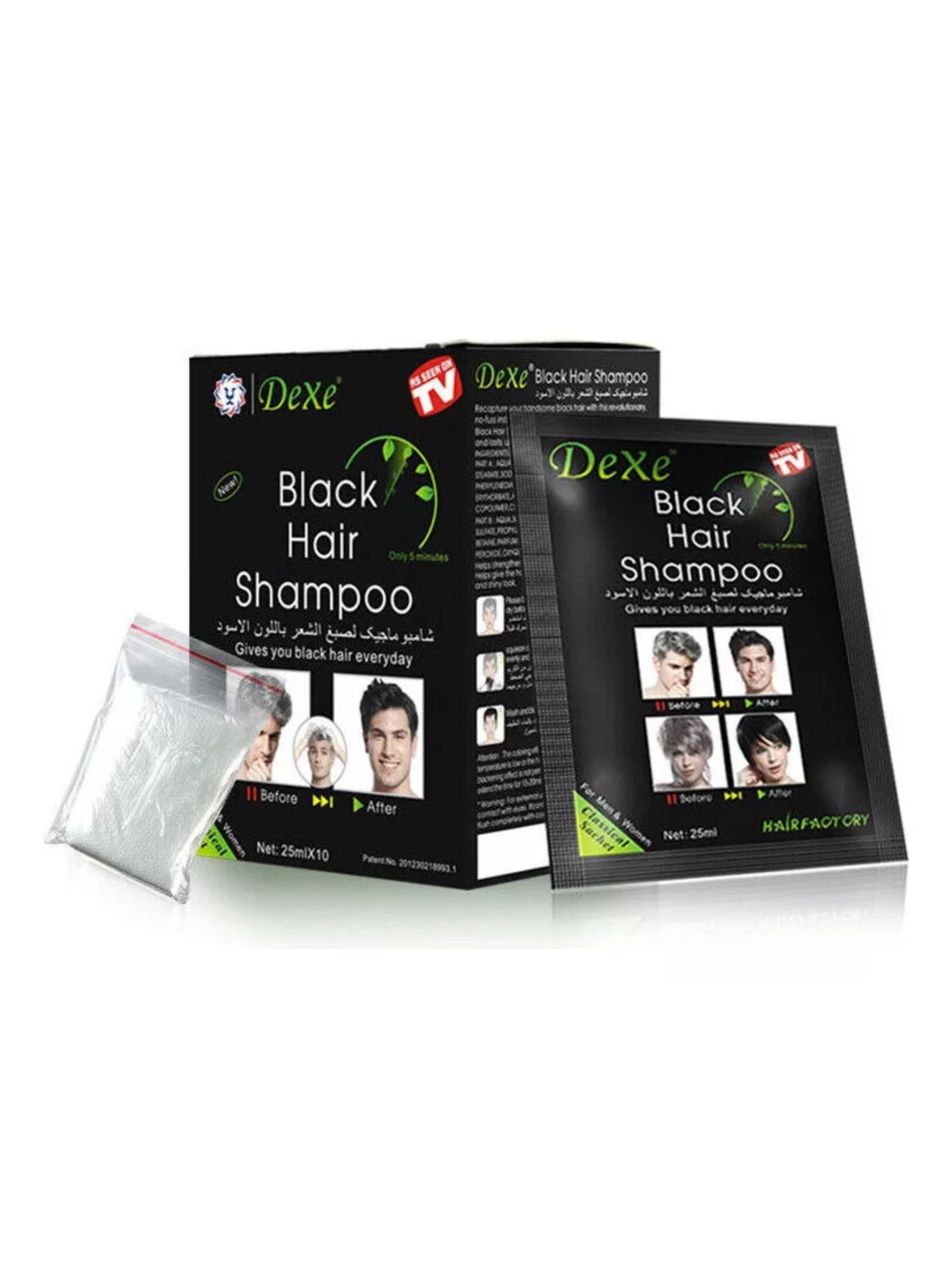 Pack 2x1 Shampoo Cubre Canas Sin Amoníaco Unisex( 20 sashet)-2