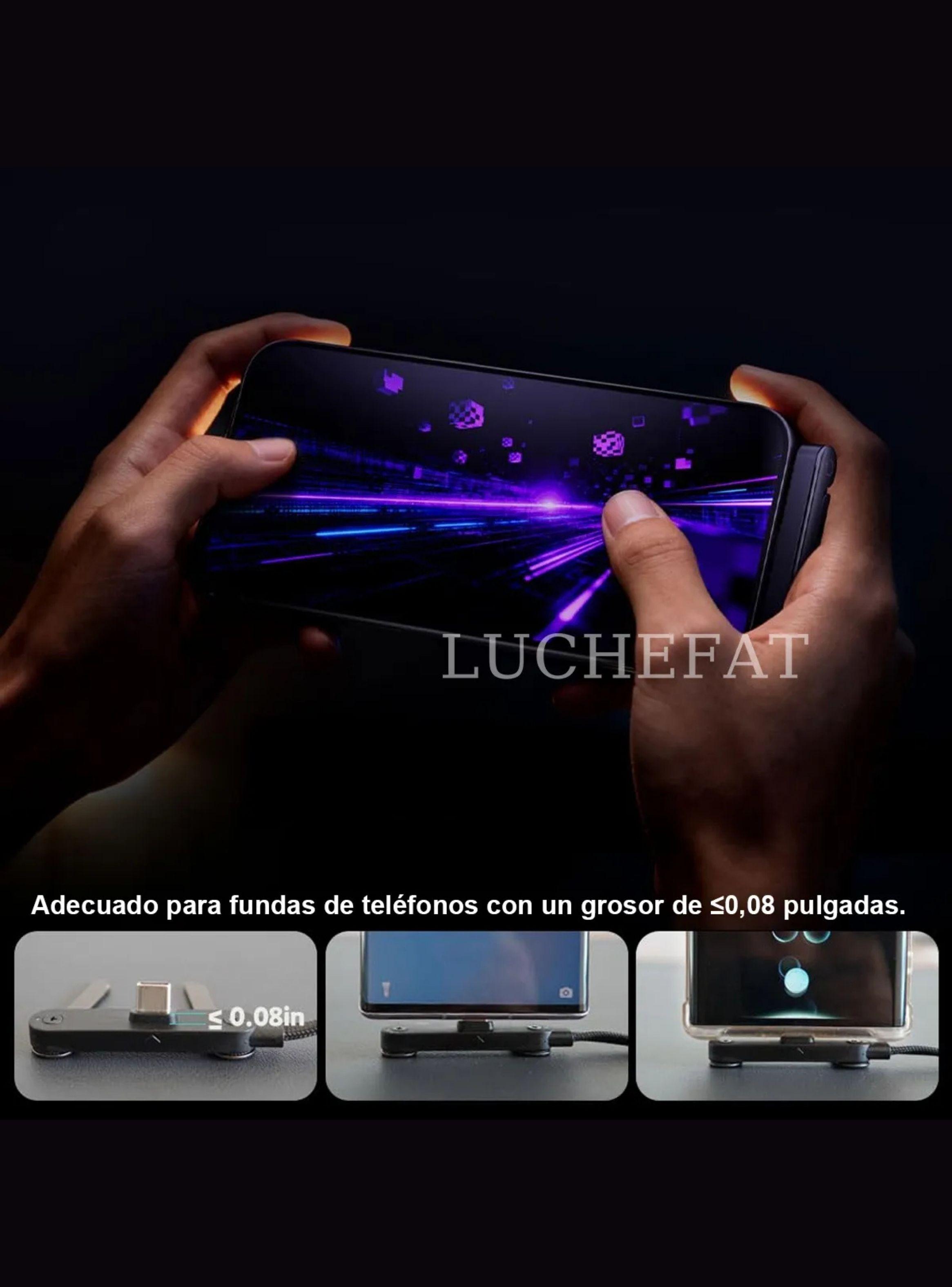 Cable Cargador USB A Tipo C 65W Soporte Plegable 1 5m-6