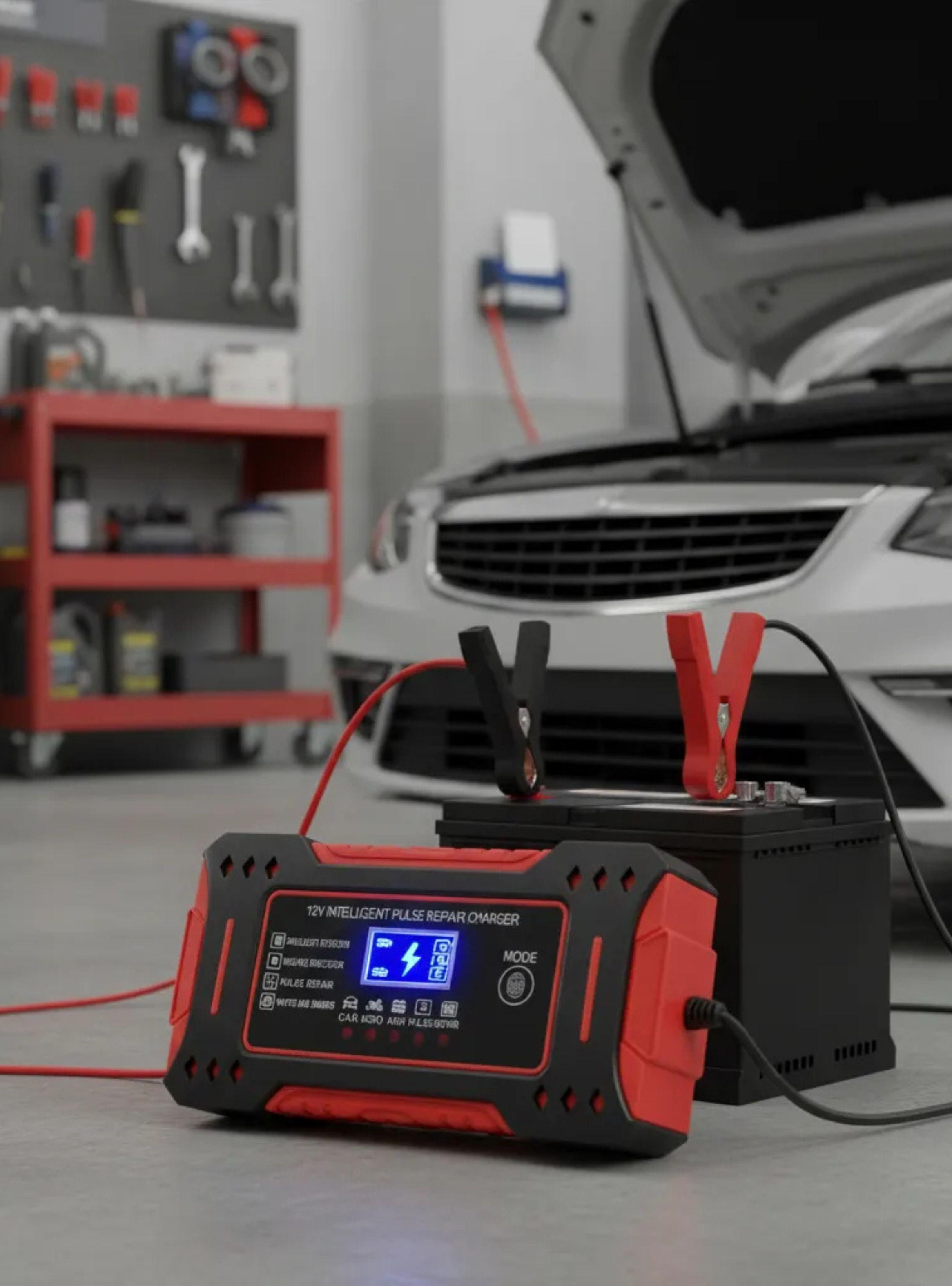 Cargador y Mantenedor de Bater a Inteligente 12V 6A con Pantalla LCD-5