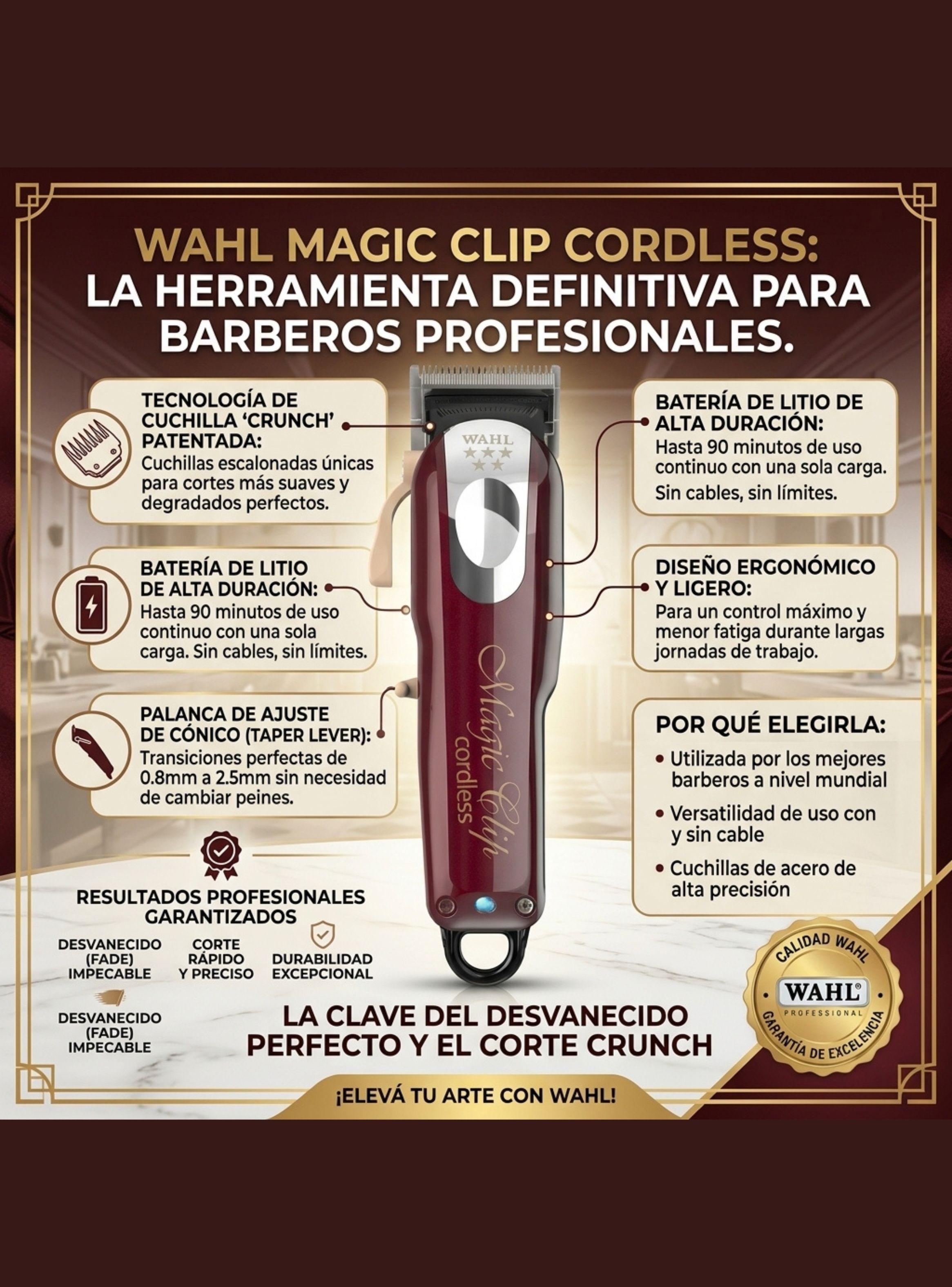 Cortadora De Pelo Wahl Magic Clip Cordless Original 5 Star-3