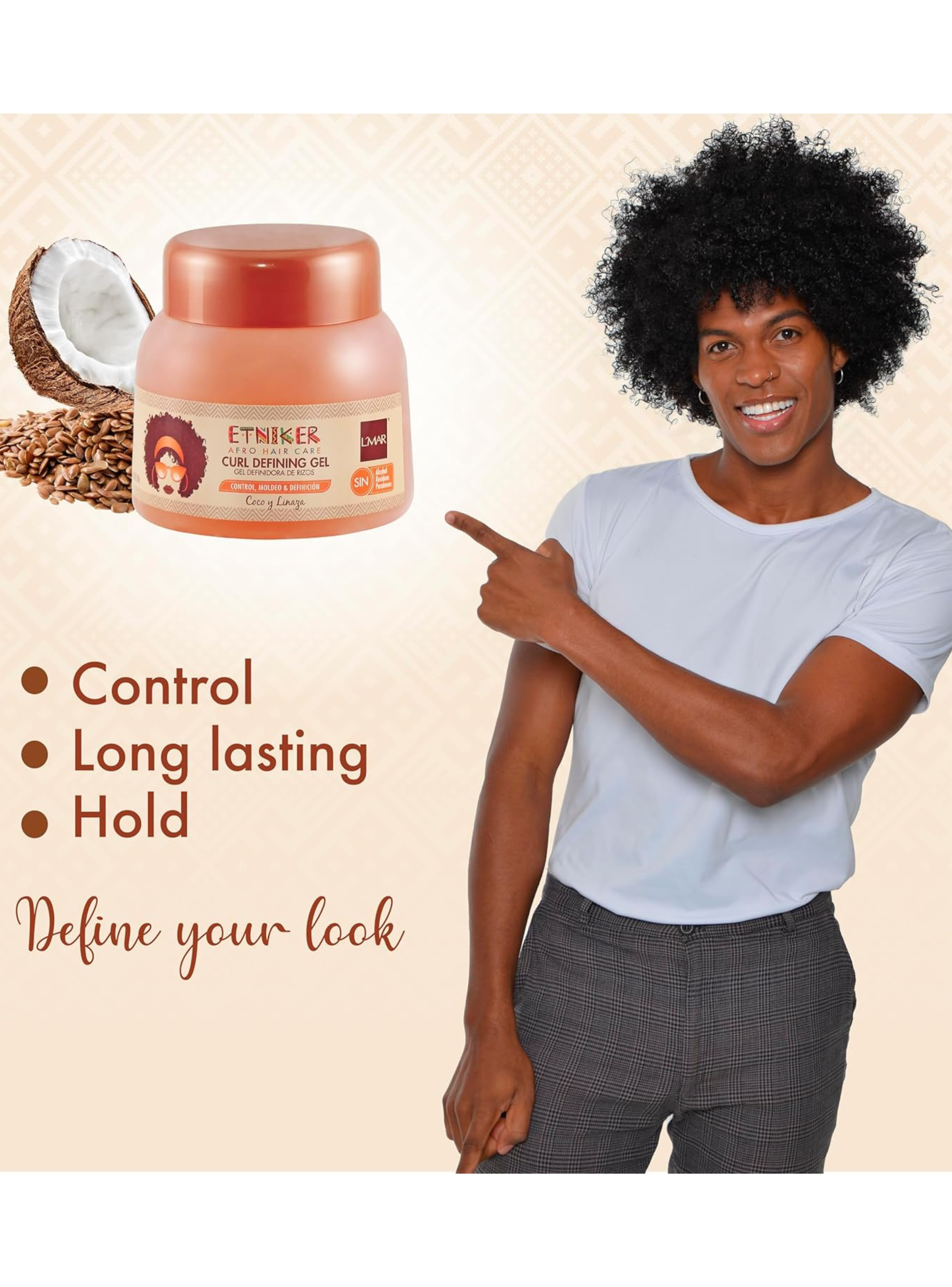 Gel Etniker Rizos Anti Frizz Sin Acartonar 300g-5