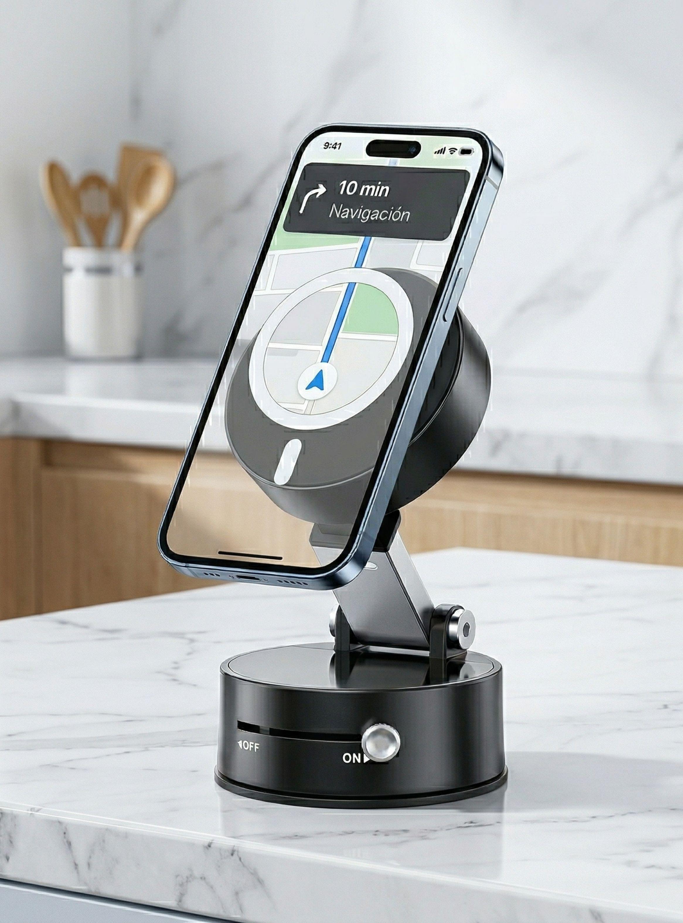 Soporte Celular Magnetico Succion Vacio Auto MagSafe 360-4