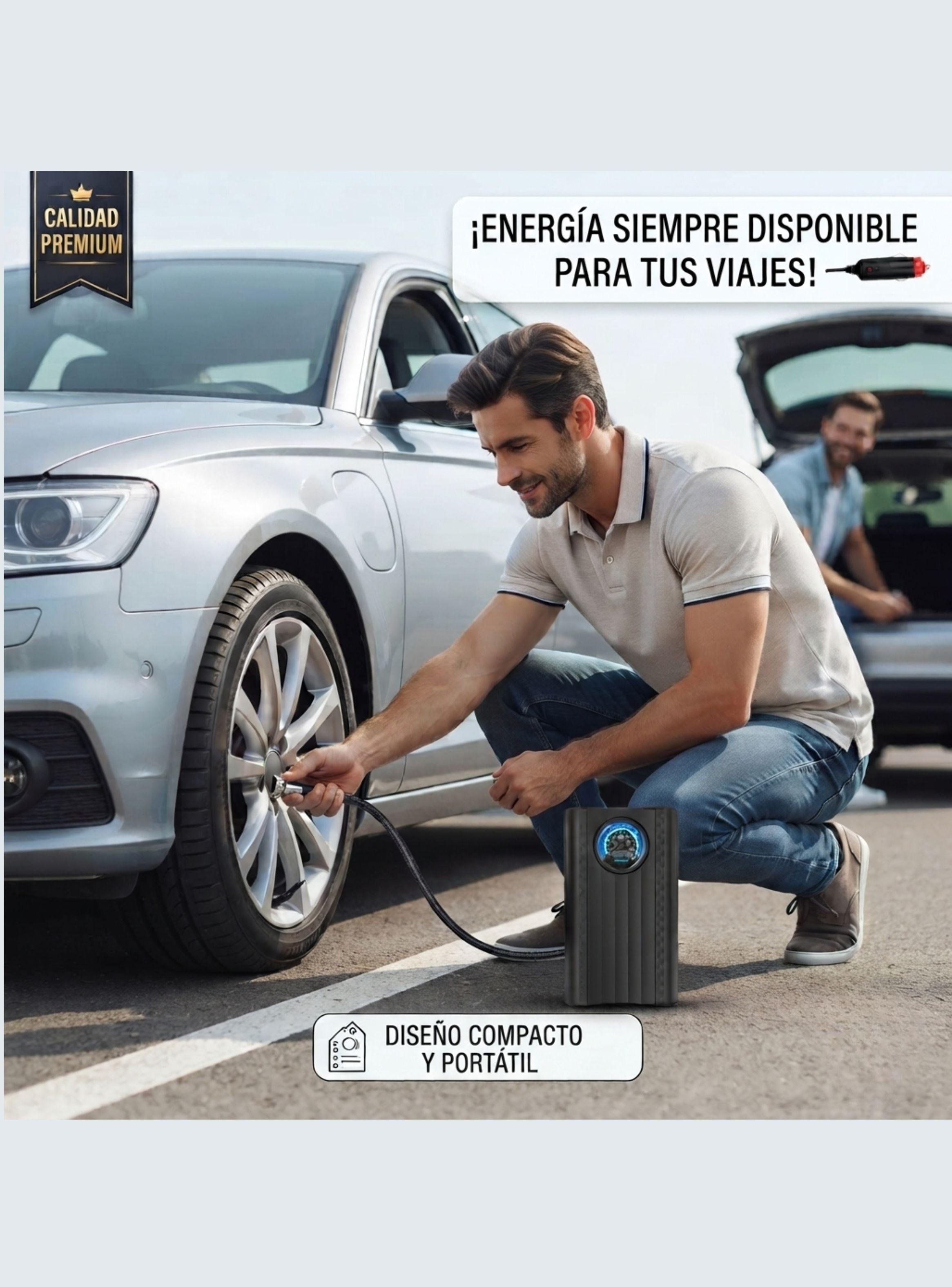 Mini Compresor Inflador de Neum ticos 12V Portatil para Auto y Moto-2