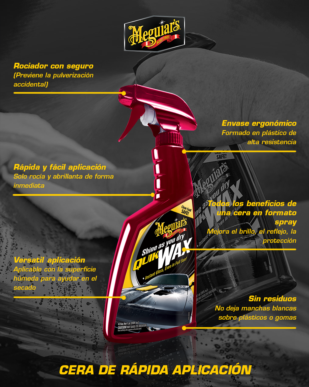 Cera Rápida Para Autos Meguiars Quik Wax-4
