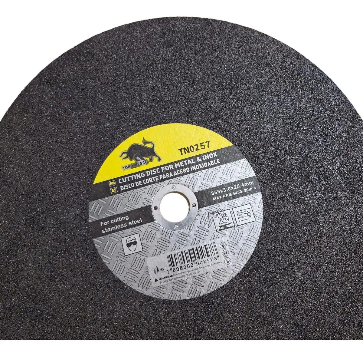 Pack 10 Discos de Corte para Tronzadora para Metal 355 mm (14") Toro Negro-2