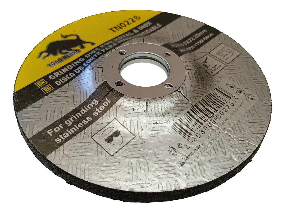 Pack 25 Discos de Desbaste 115 mm (4 1/2") x 6 mm Toro Negro-3