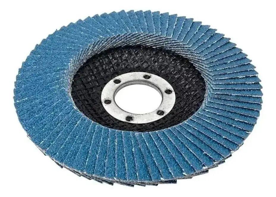 Pack 10 Discos Flap Traslapados para Metal 115 mm (4 1/2") Grano 80 Toro Negro-2