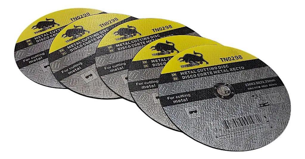 Pack 10 Discos de Corte 230 mm (9") x 3 mm Toro Negro-2